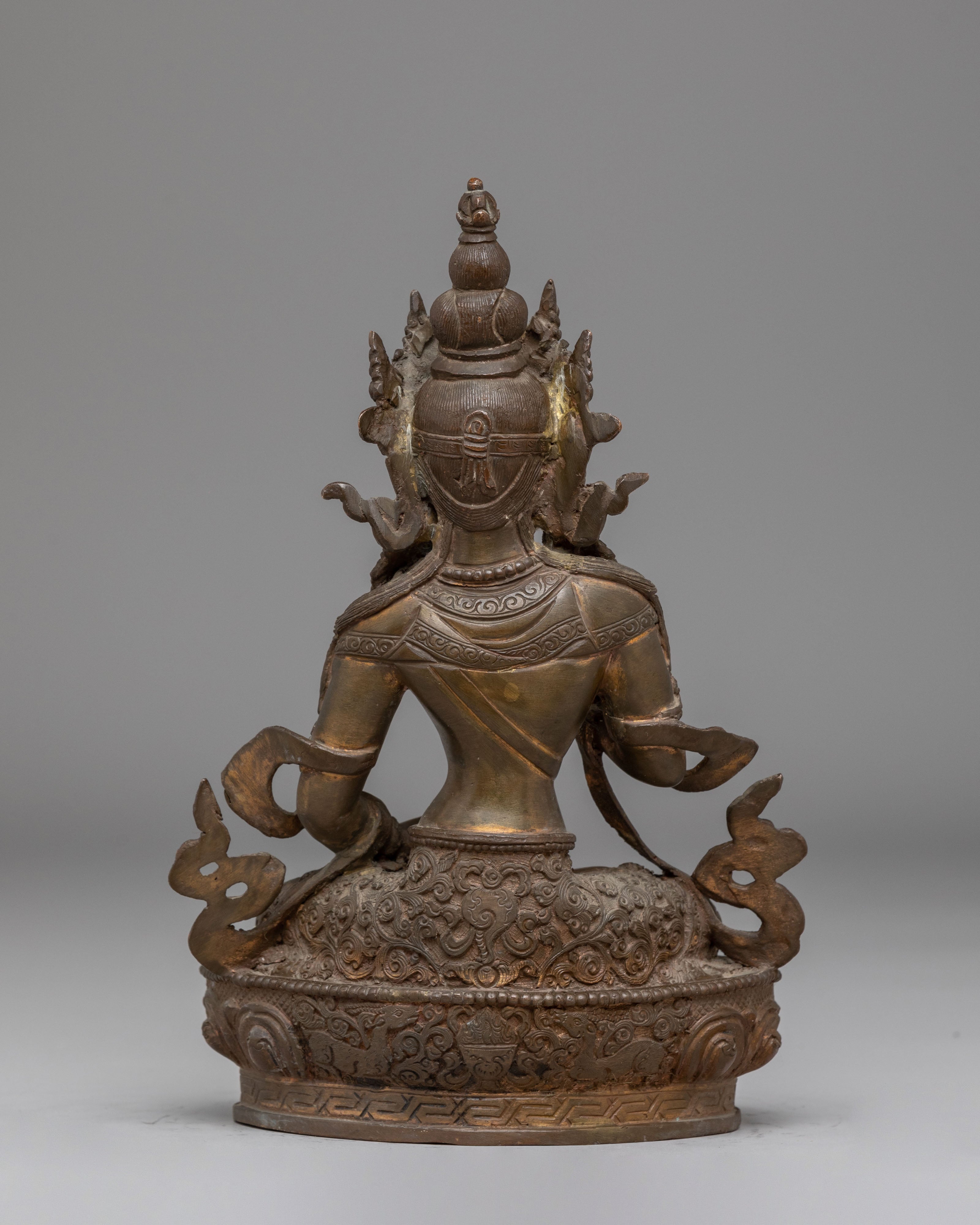 Vajrasattva Handcrafted Sacred Statue | Tibetan Buddhist Deity