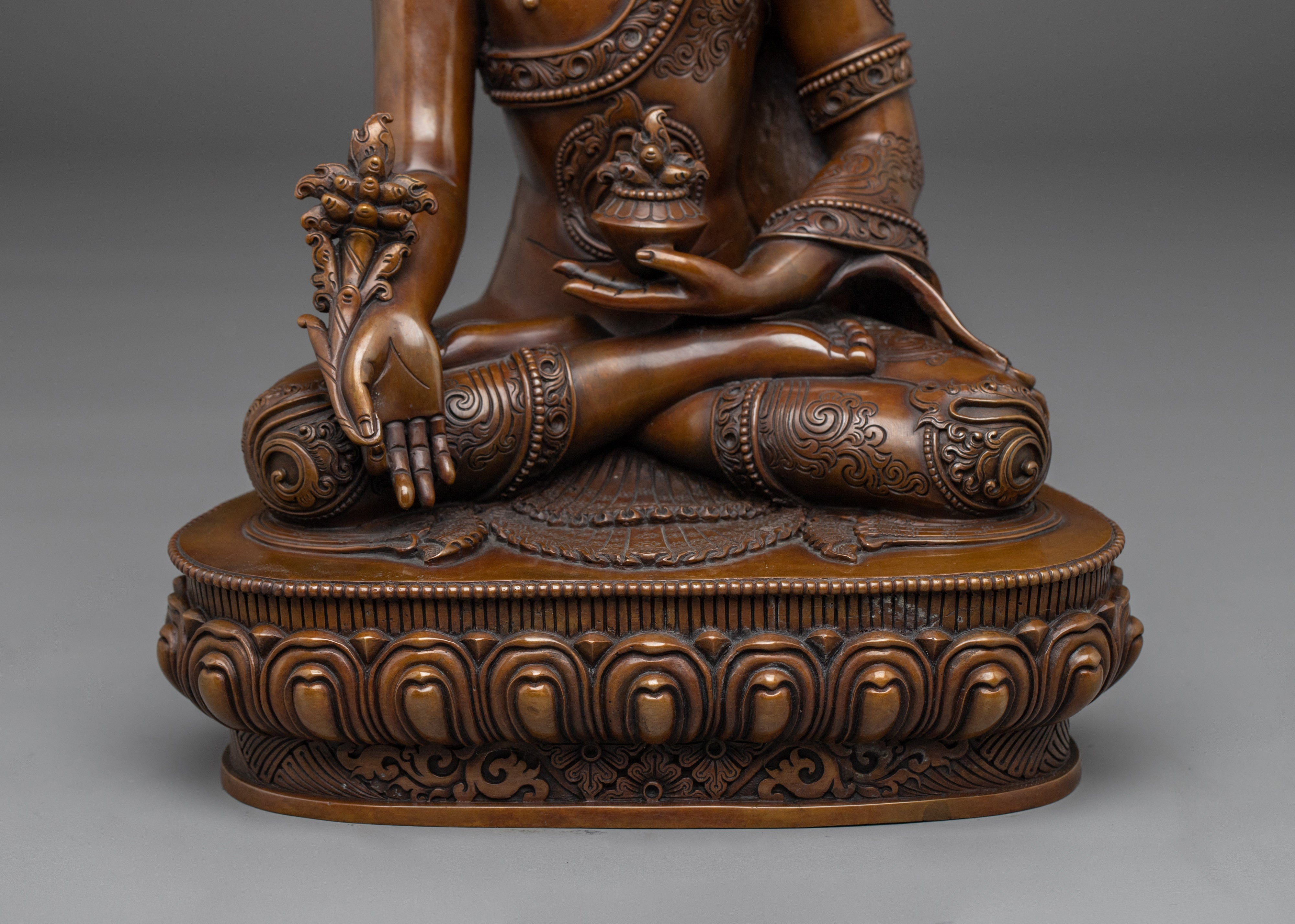 Longevity Medicine Buddha Sculpture | Bhaisajyaguru Statue