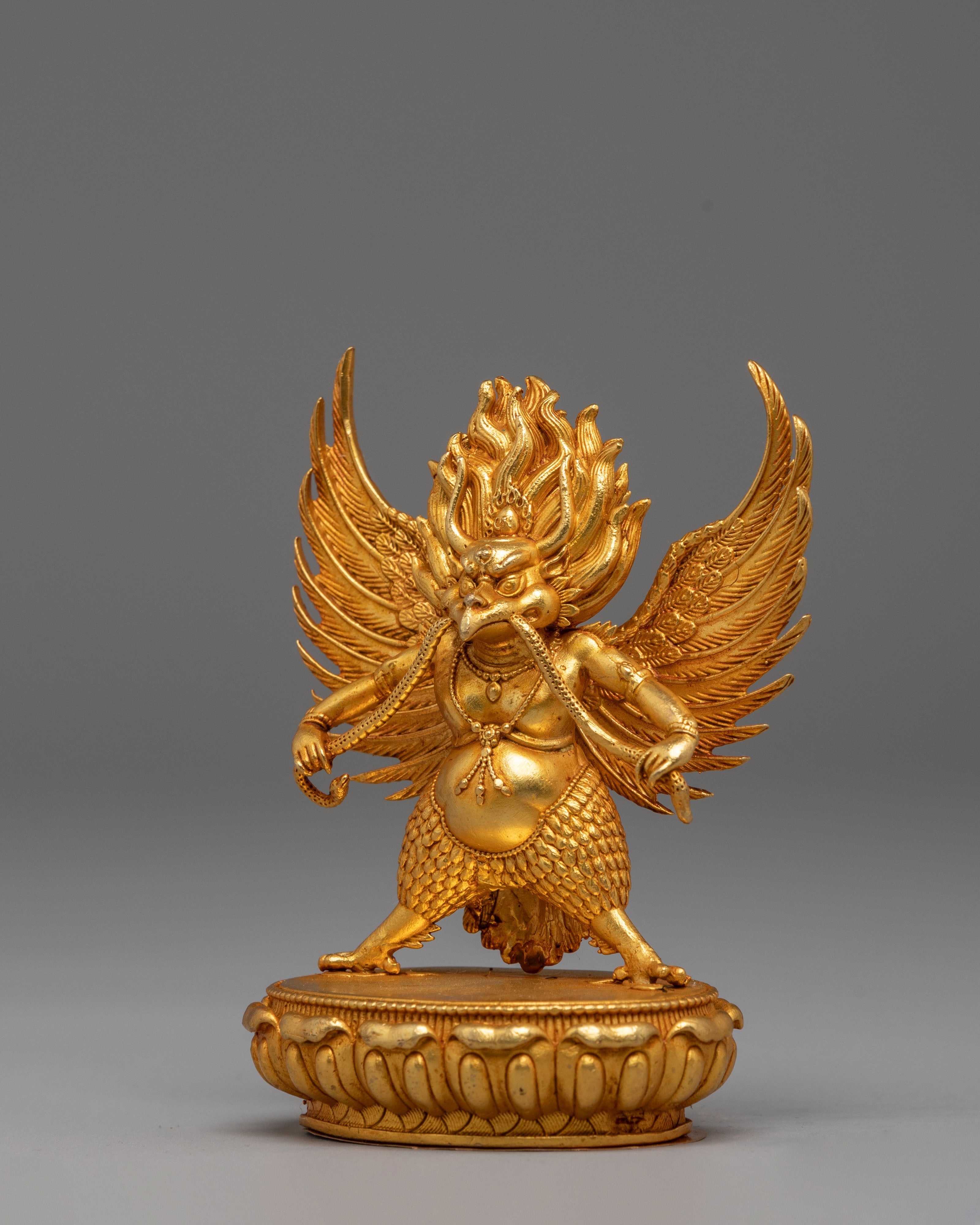 Handmade Mythical Garuda Statue | Himalayan Protective Deity