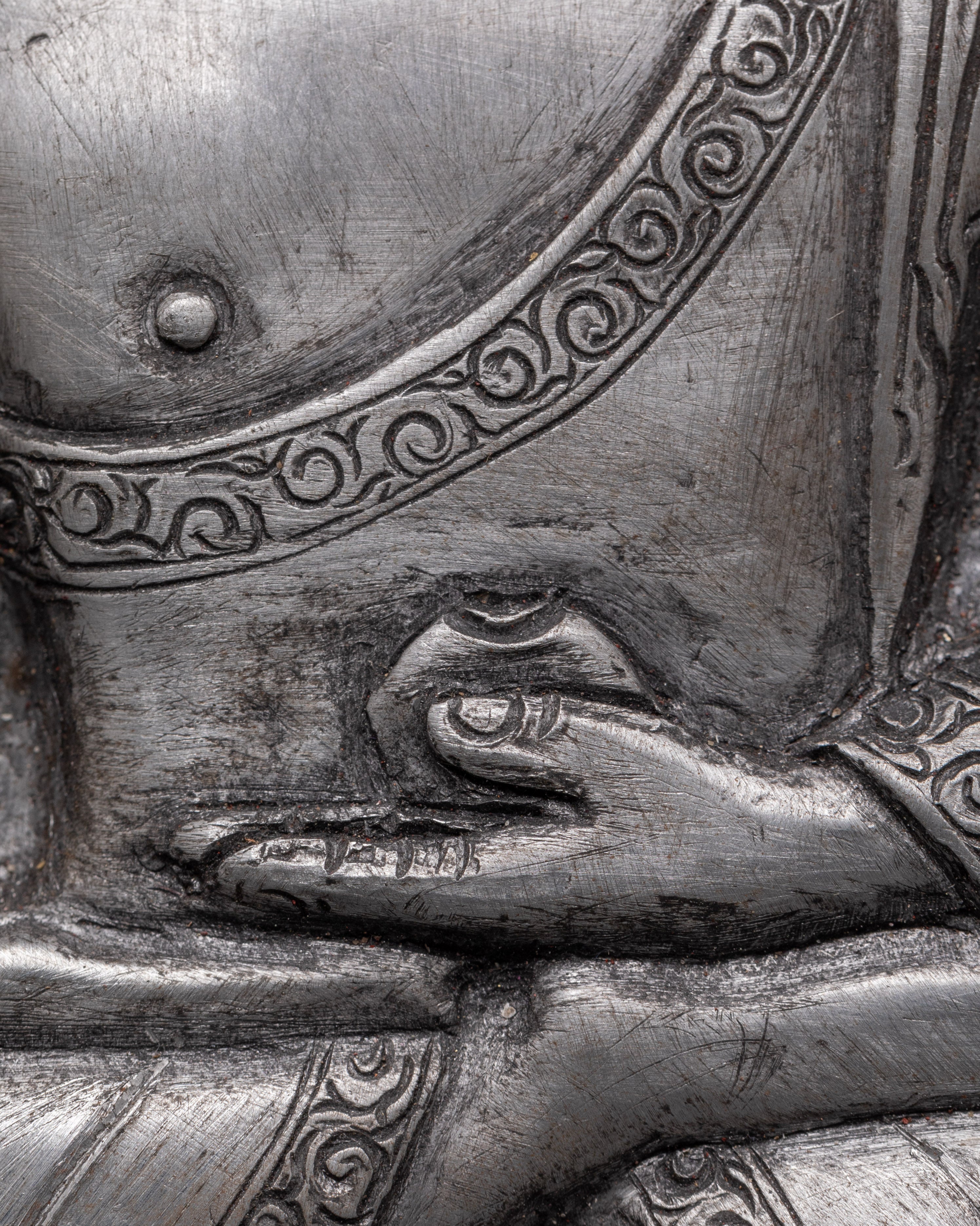 Hand-carved Buddha Wall Hanging | Meditation Posture Under Tree Engraved