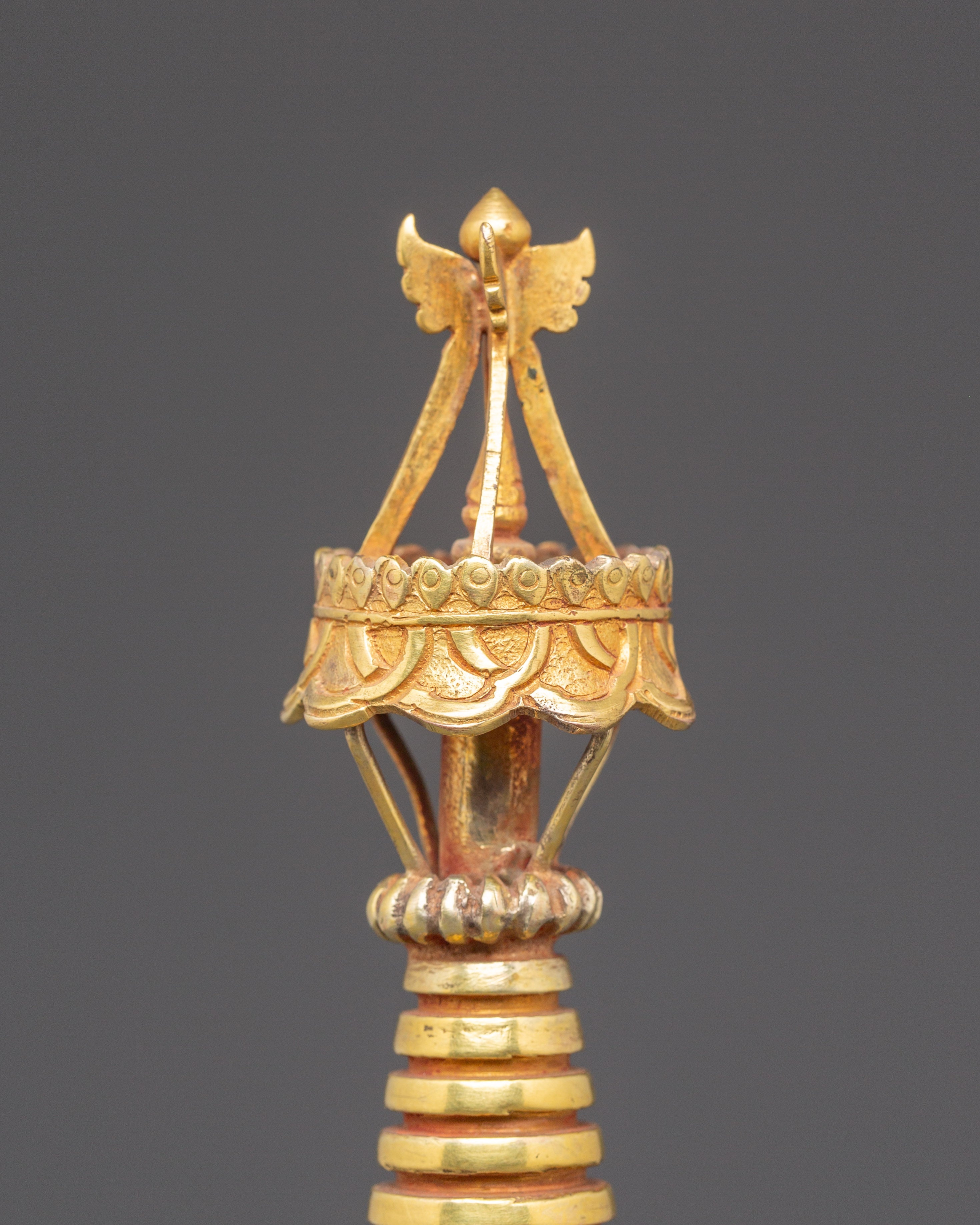 24k Gold Plated Tibetan Stupa | Symbol of Enlightenment