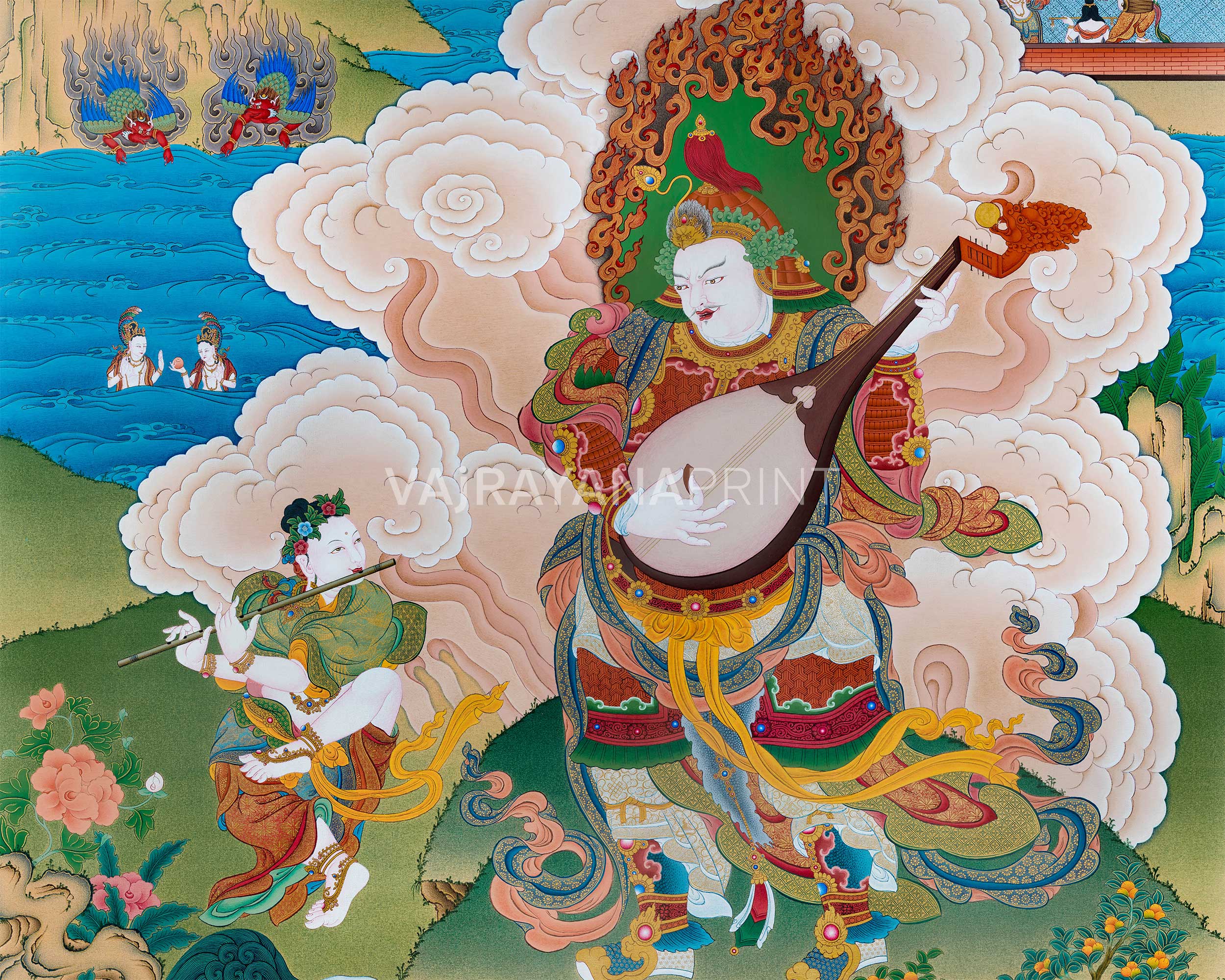 Powerful 4 Directional King Set | Premium Giclee Print of Spiritual Deities