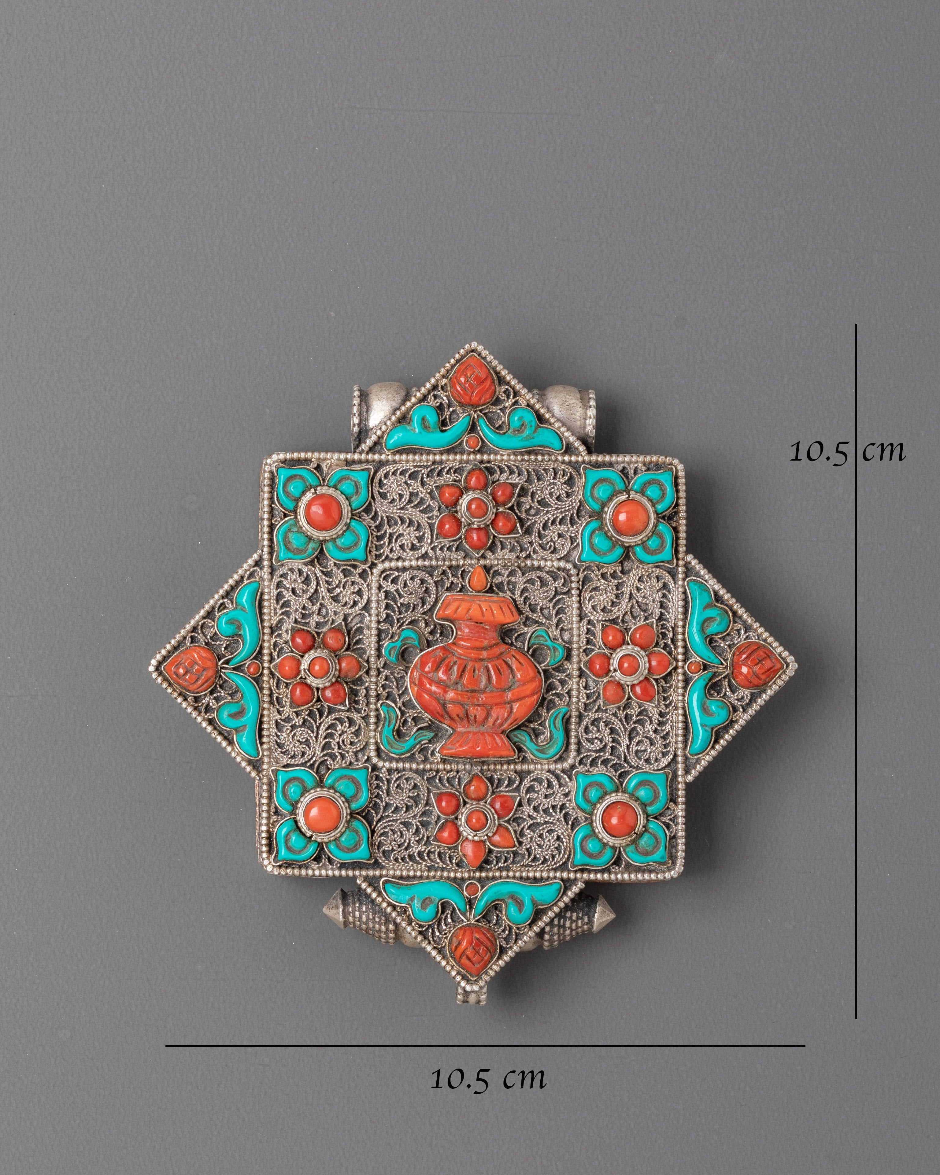 Kalash Ghau Box Locket | Symbol of Auspiciousness