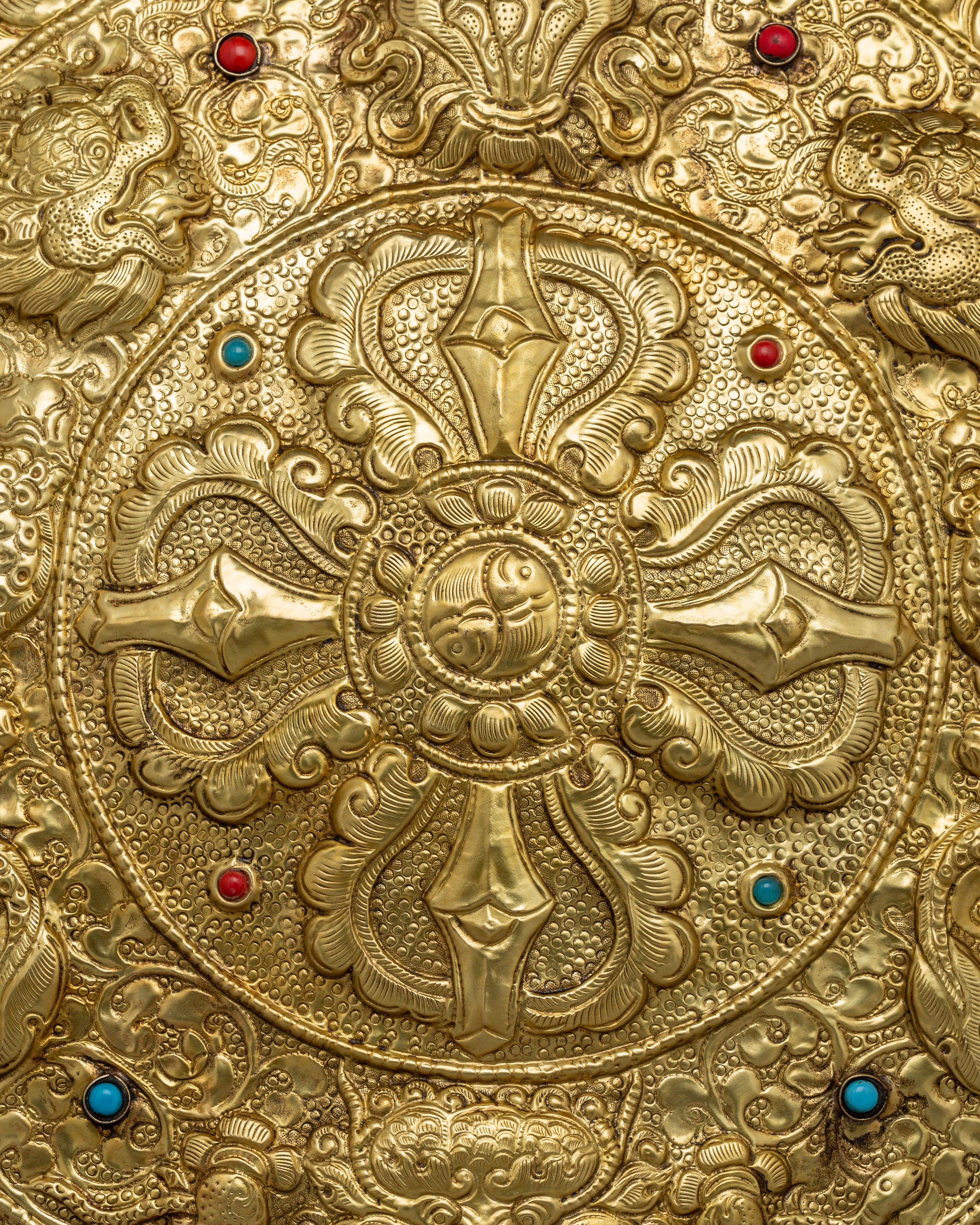 Brass Body Mandala Wall Hanging |  Symbol of Divine Balance & Power