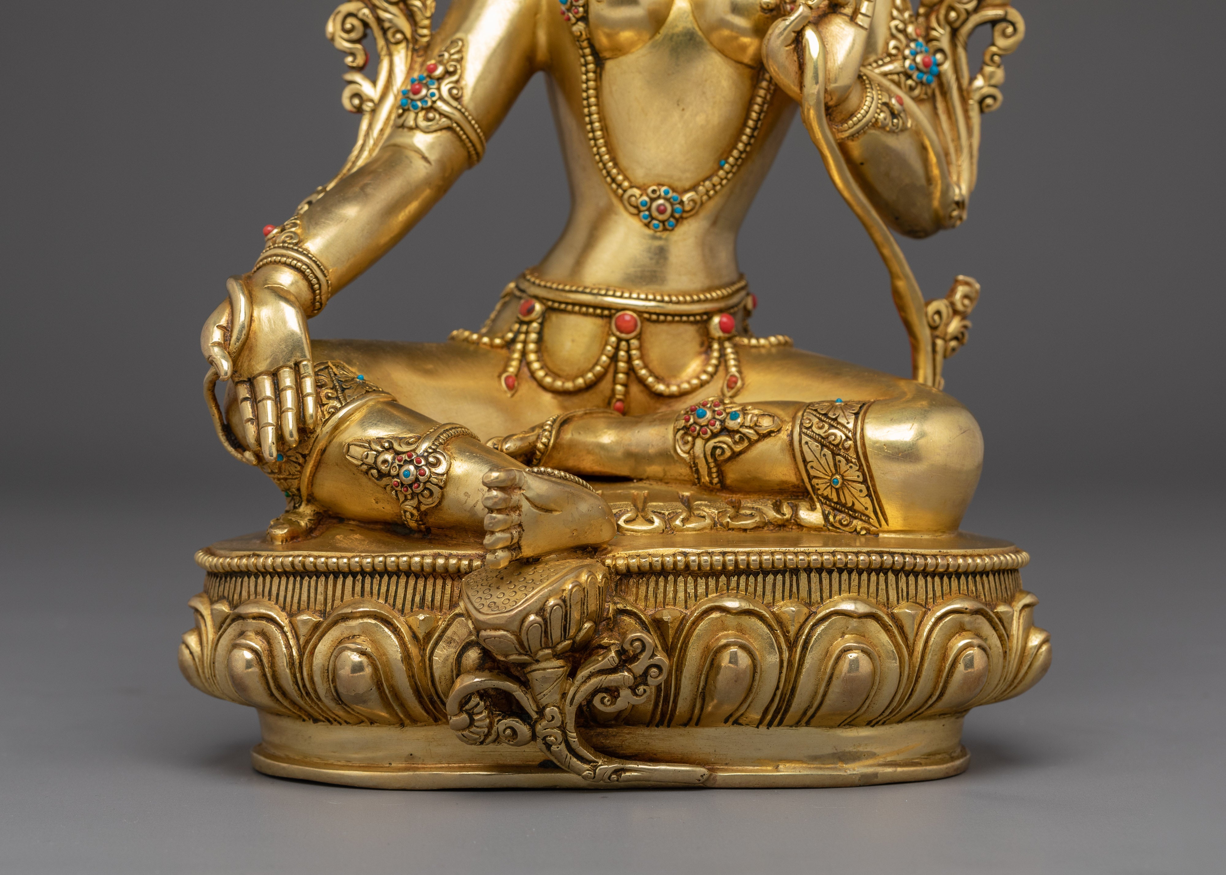 Green Tara Art, Lotus Liberator: Himalayan Feminine Deity