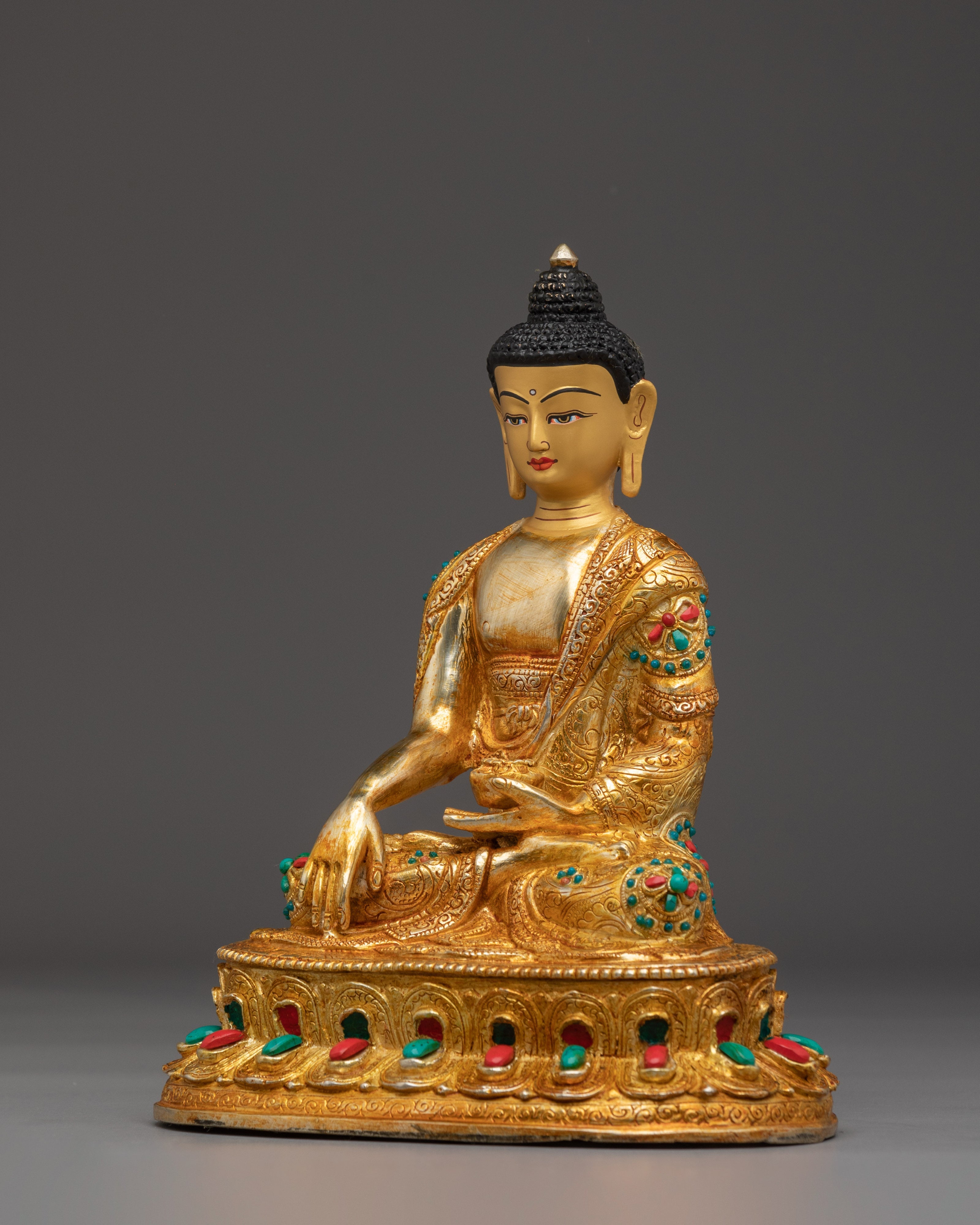 Golden Shakyamuni Buddha Decor Statue | Gautama Buddha Artwork