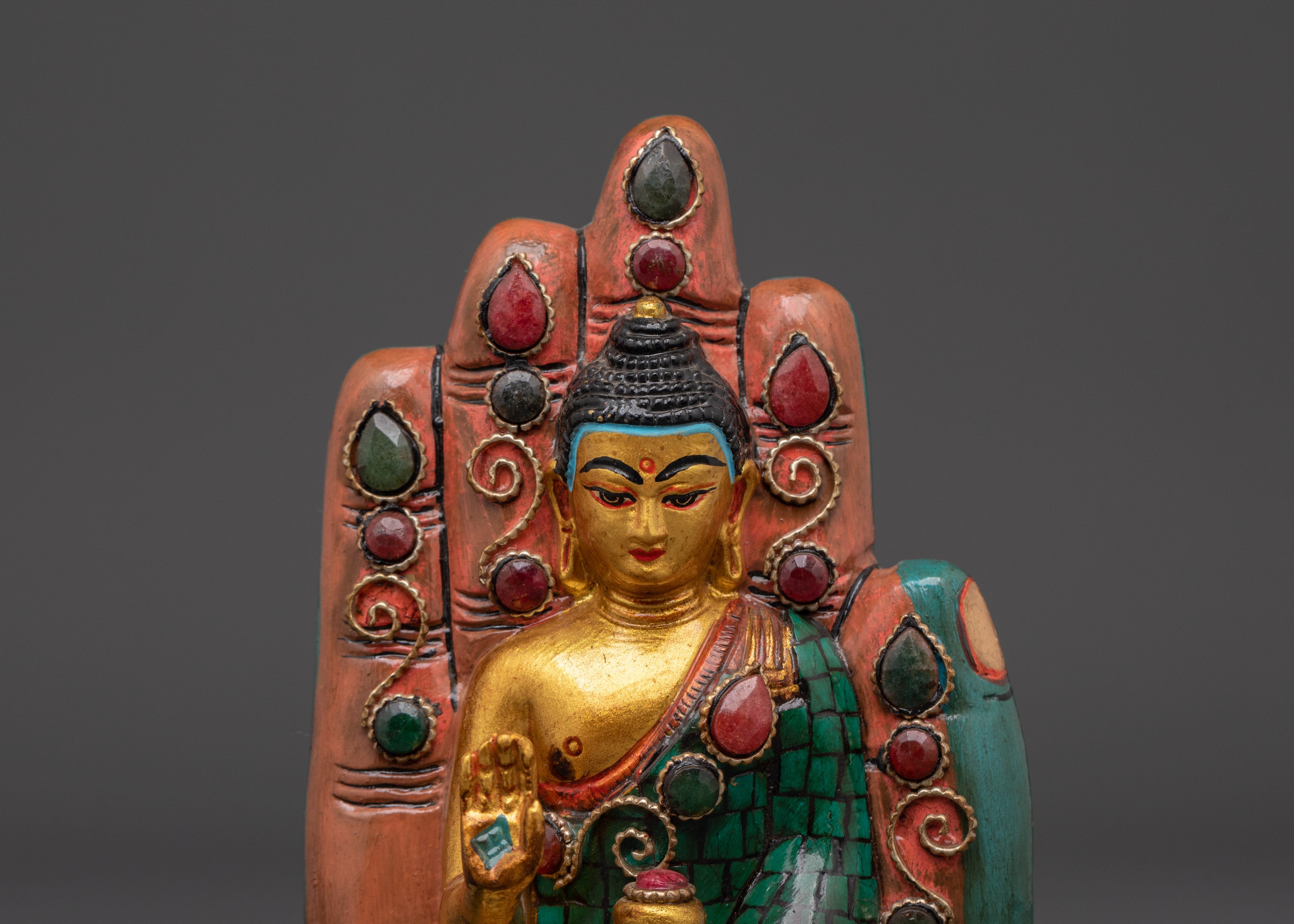 Handcrafted Amoghasiddhi Buddha Figurine | Symbol of Protection & Wisdom
