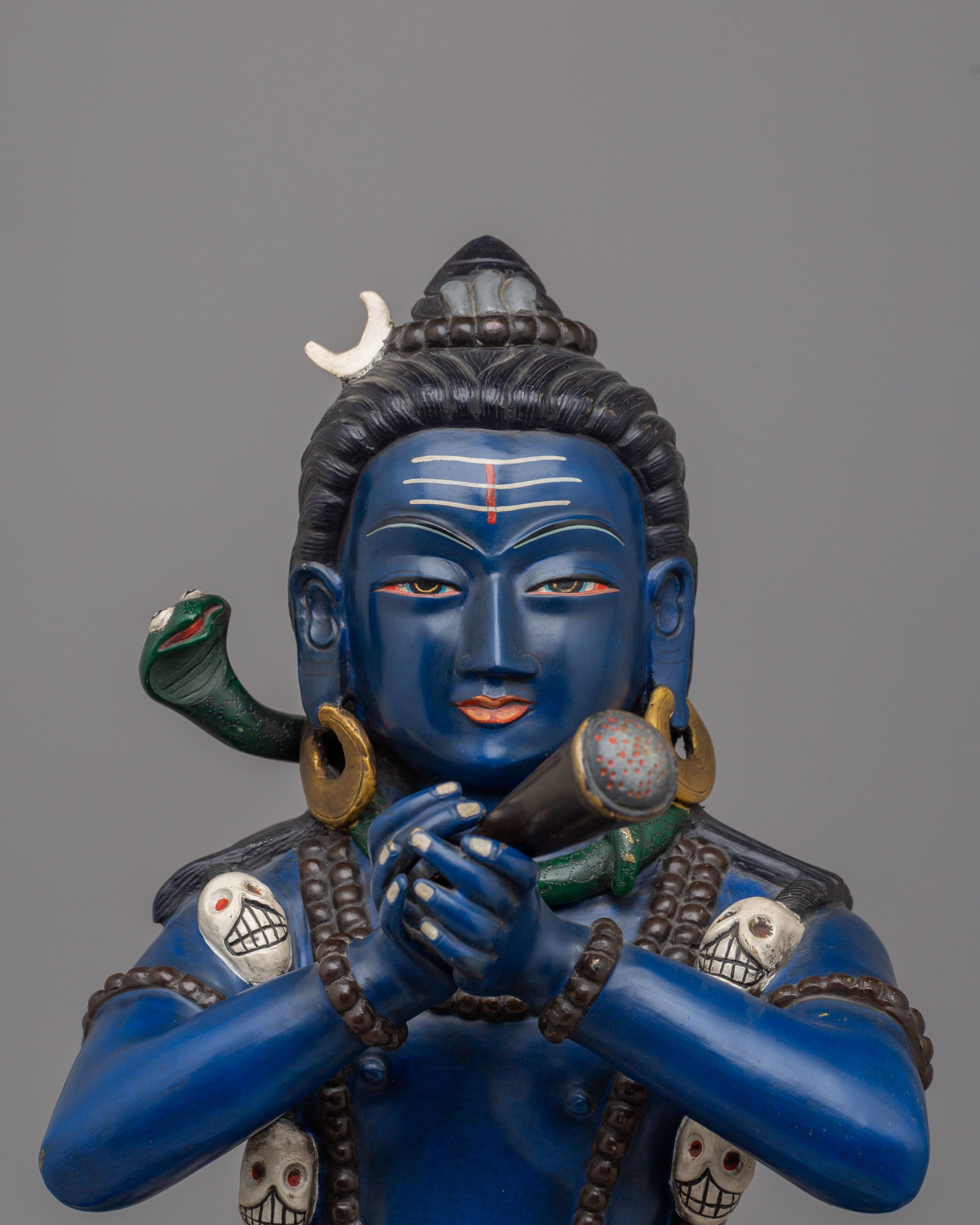Lord Shiva Deity Figurine | Hindu Deity for Temple, Altar, and Spiritual Space