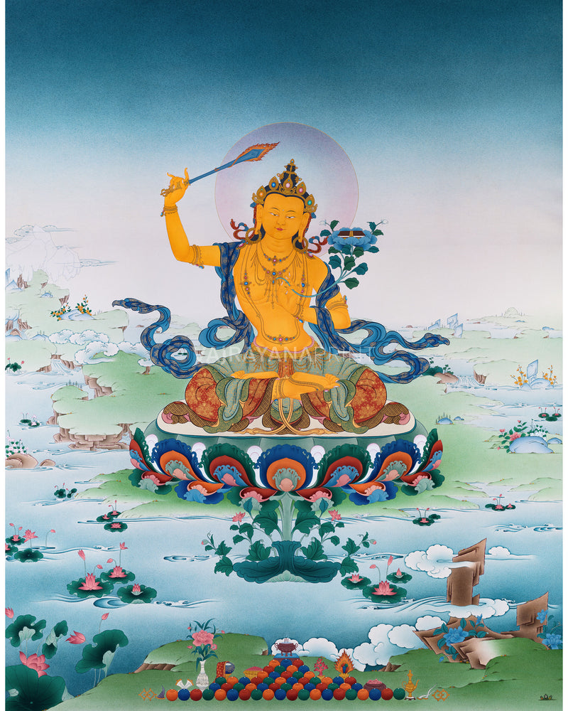 Manjushri Giclee Thangka Print