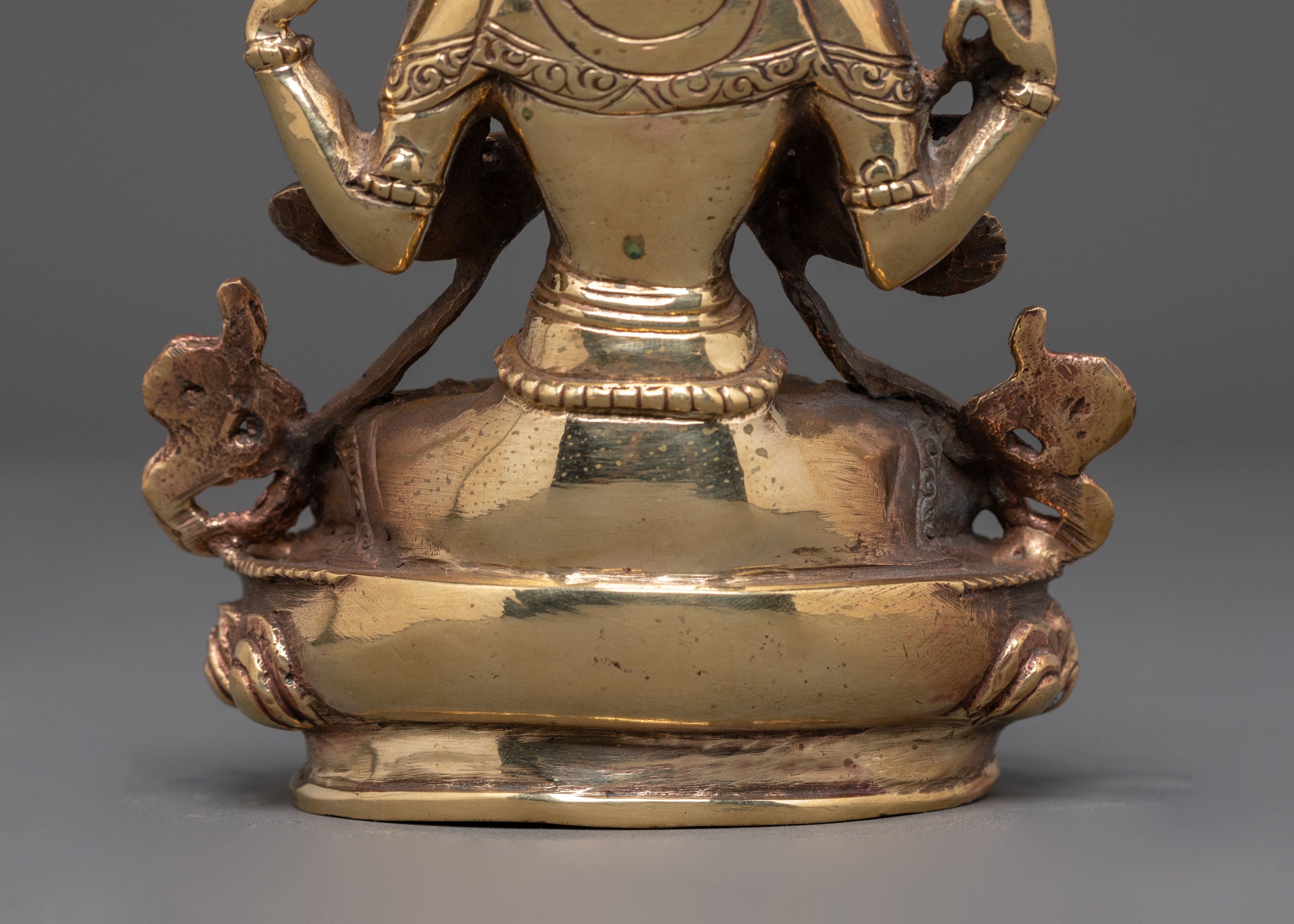 Copper Statue Of Chenrezig | Avalokiteshvara Buddhist Deity