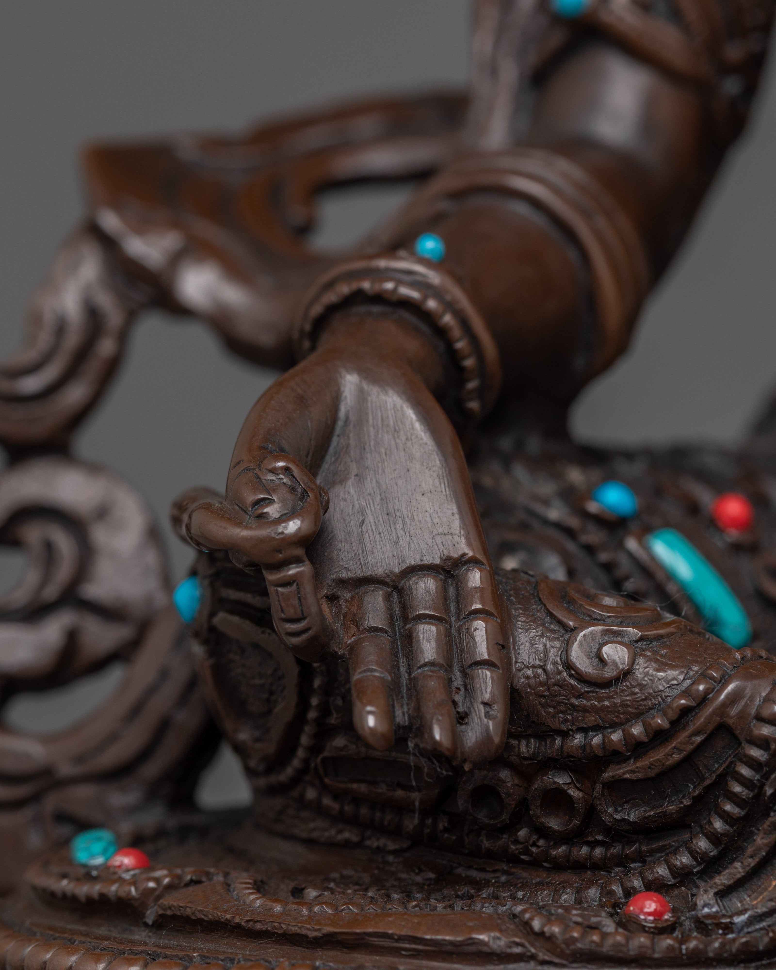 Green Tara Bodhisattva Handmade Artwork | Himalayan Shyama Tara Statue