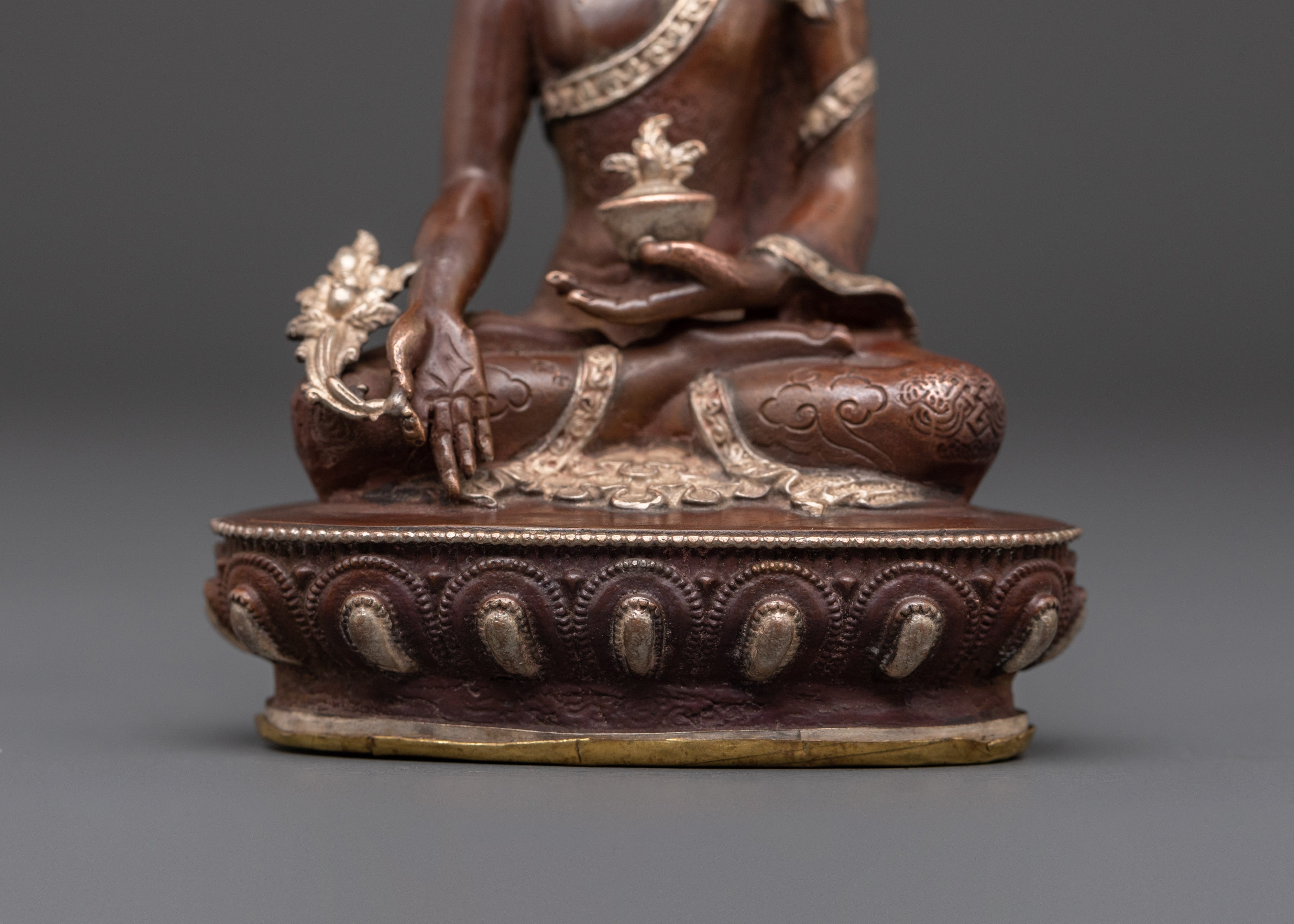 Sacred Sculpture of Medicine Buddha | Spiritual Home Altar Decor