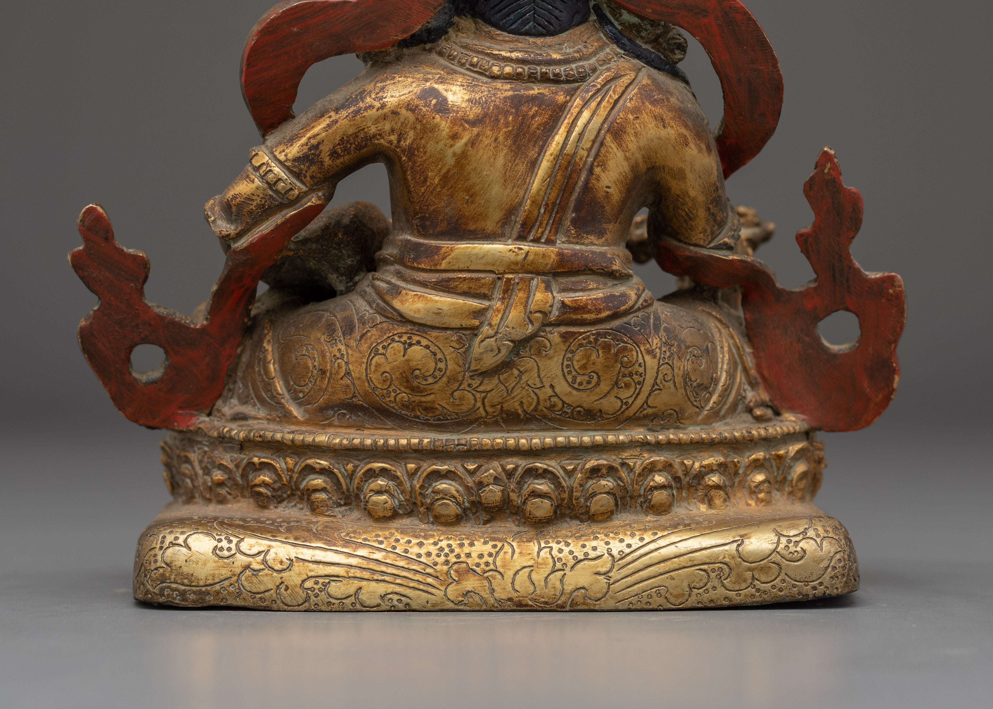 Handmade Copper Statue of Dzambhala | Statue for Altar