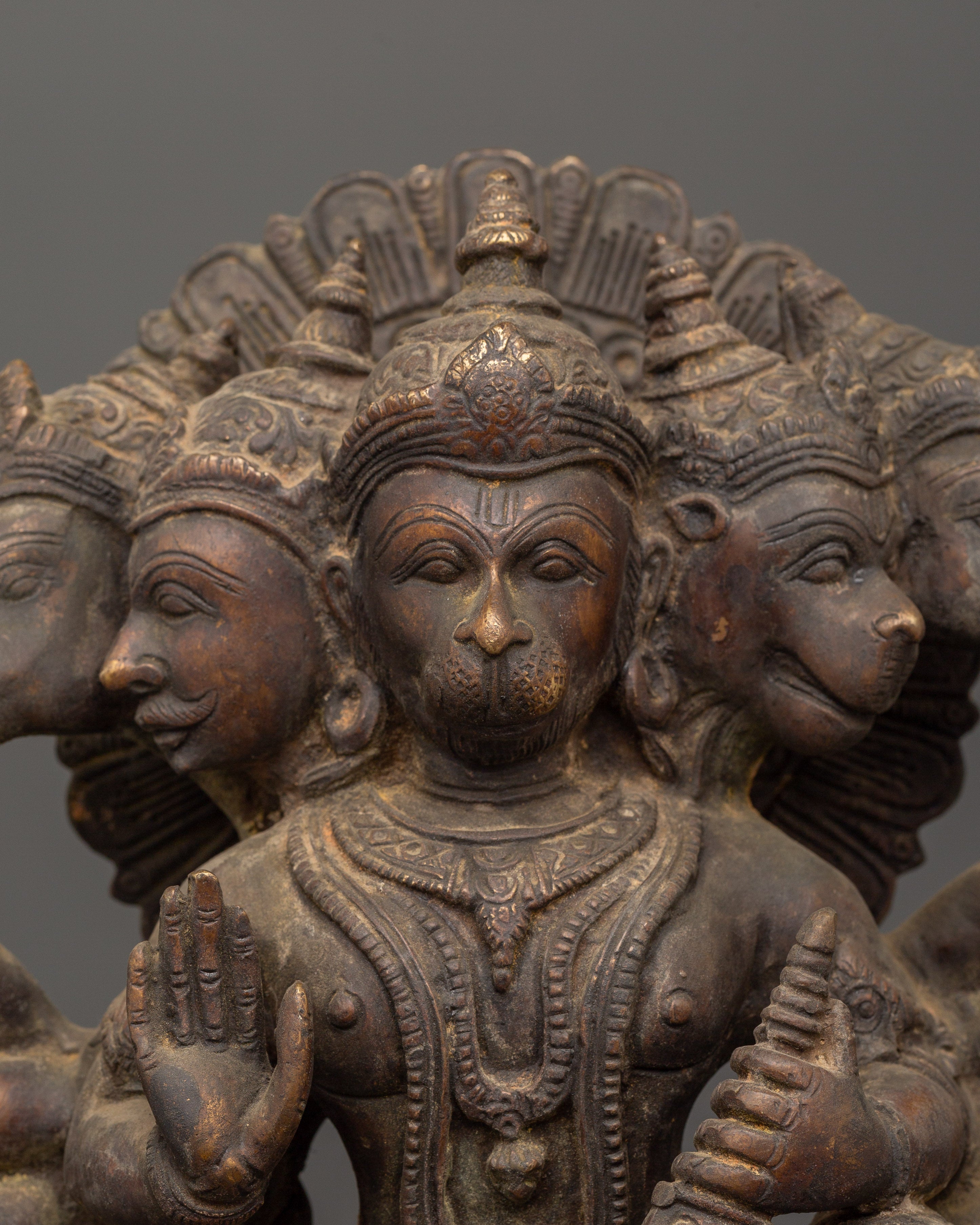 Brass Hanuman Statue |  Hindu Monkey God