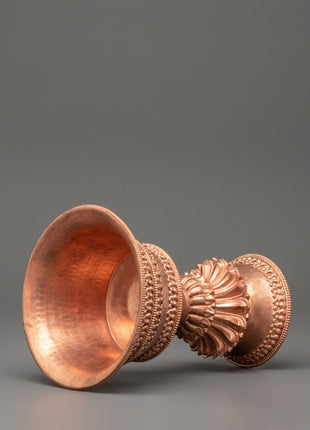 Copper Butter Lamp for Dharma | Sacred Buddhist Offering