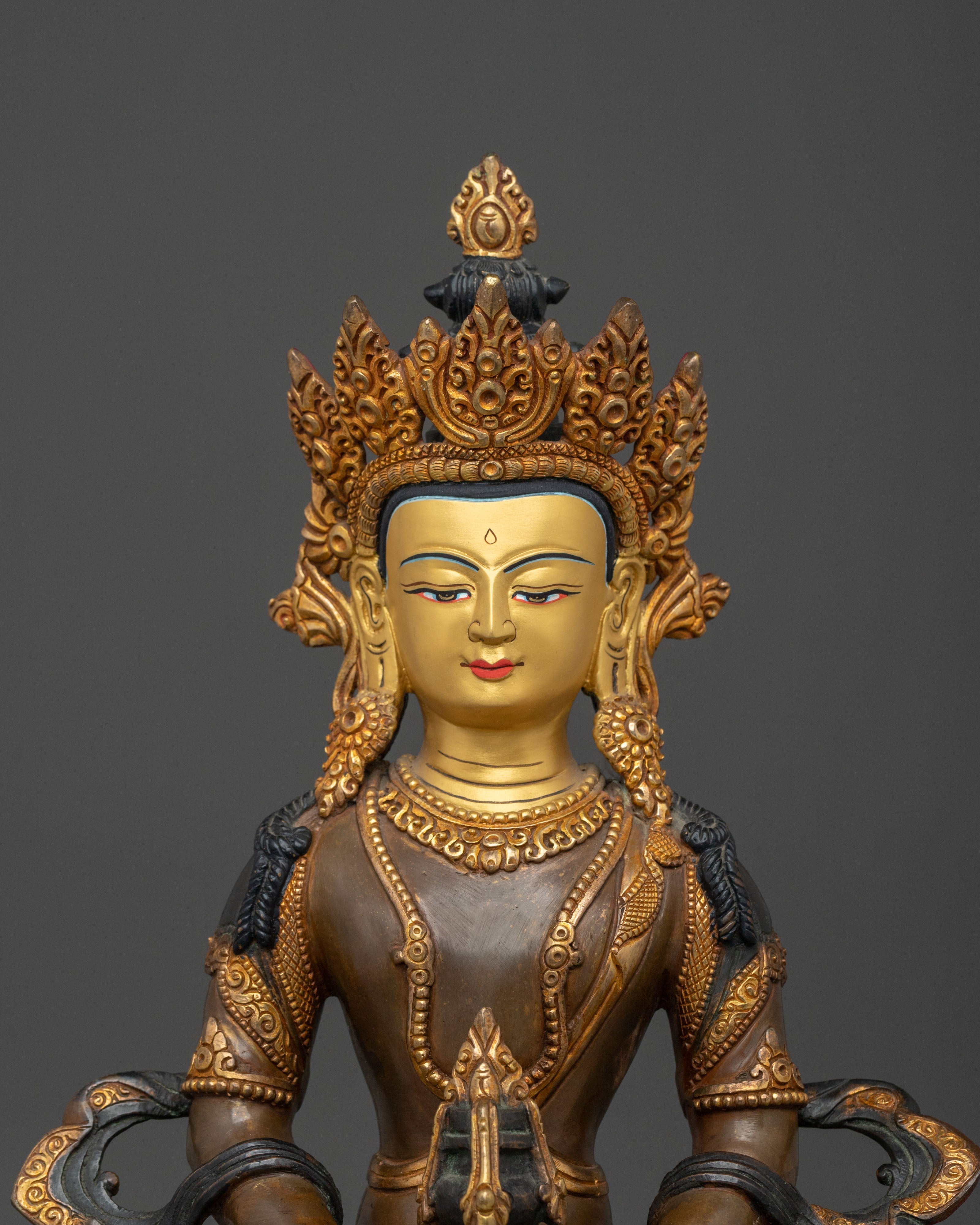 Sacred Meditation Amitayus Buddha Statue | Spiritual Home Decor