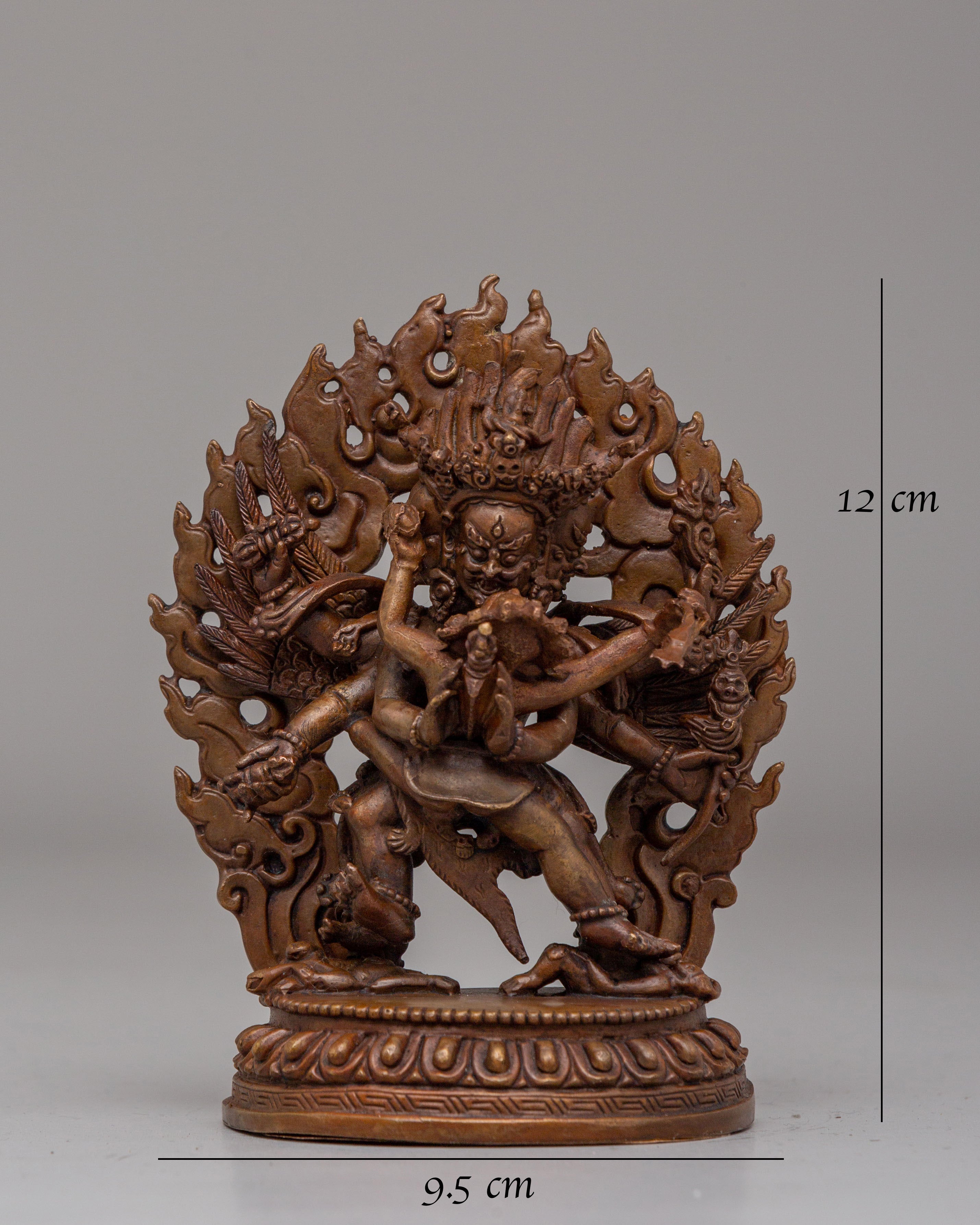 Sacred Vajrakilaya with Consort Statue | Tibetan Tantric Deity Figurine