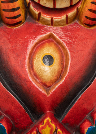 Wrathful Mask of Bhairav | A Powerful Guardian Symbol