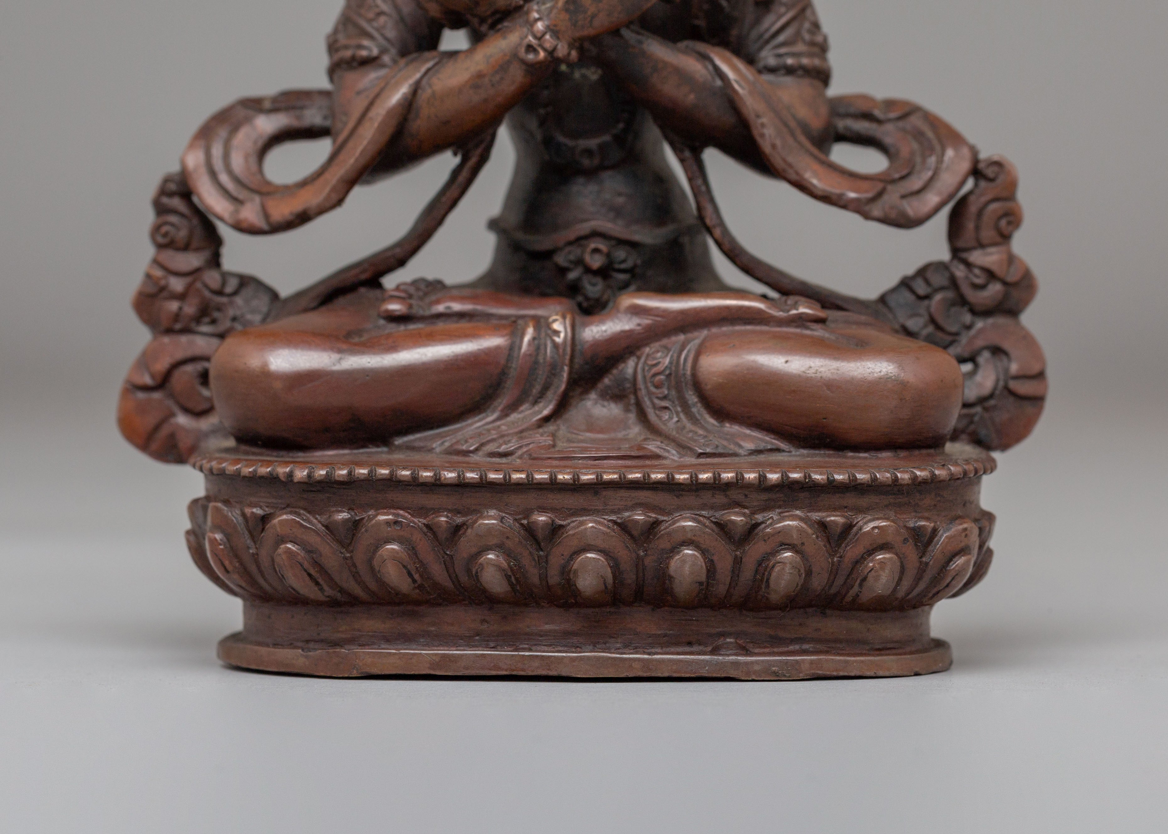 Handmade Vajradhara Statue | Tibetan Buddha Figurine for Altar & Meditation