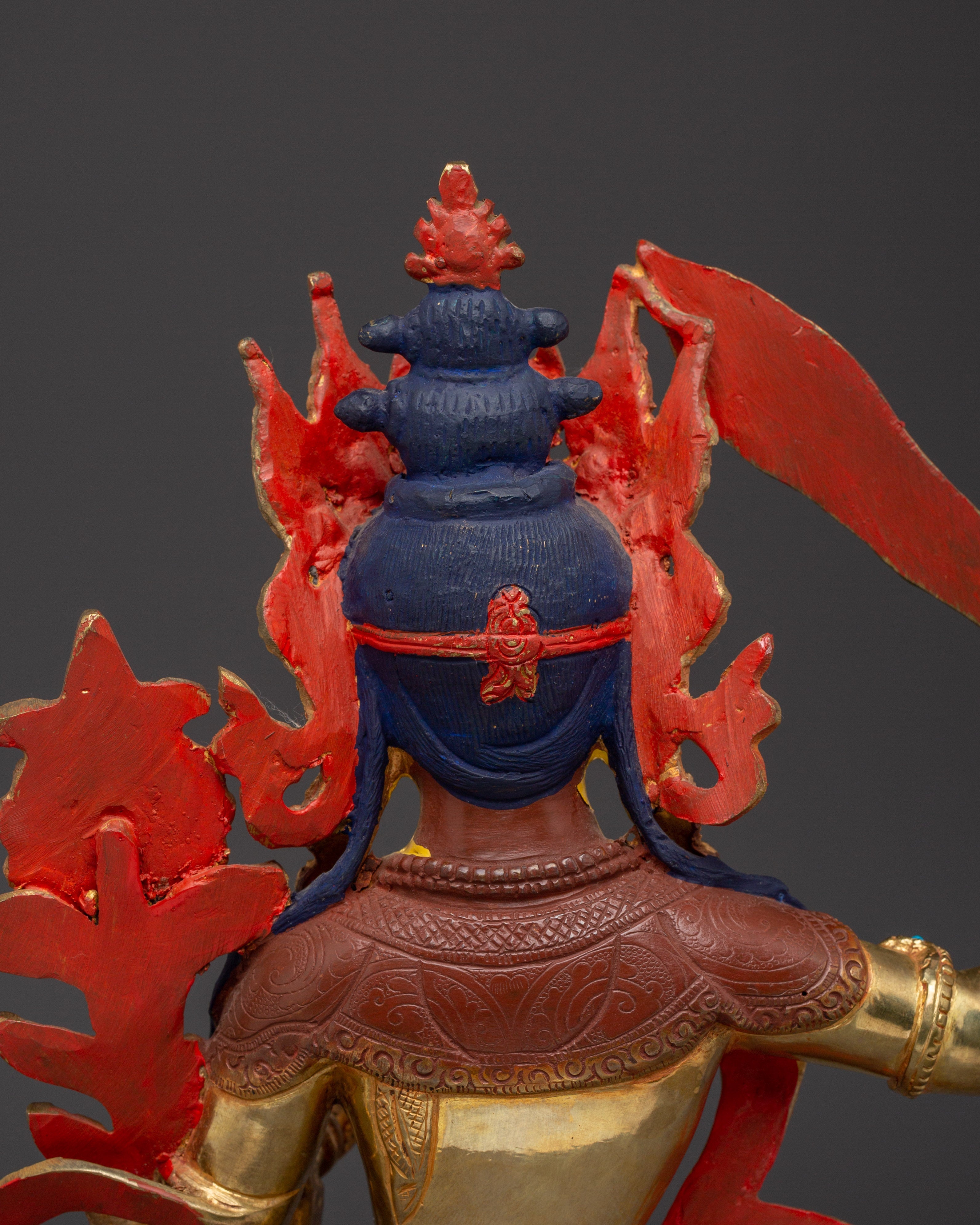 Manjushri Tibetan Wisdom Deity Statue | Traditionally Handcrafted Bodhisattva Statue