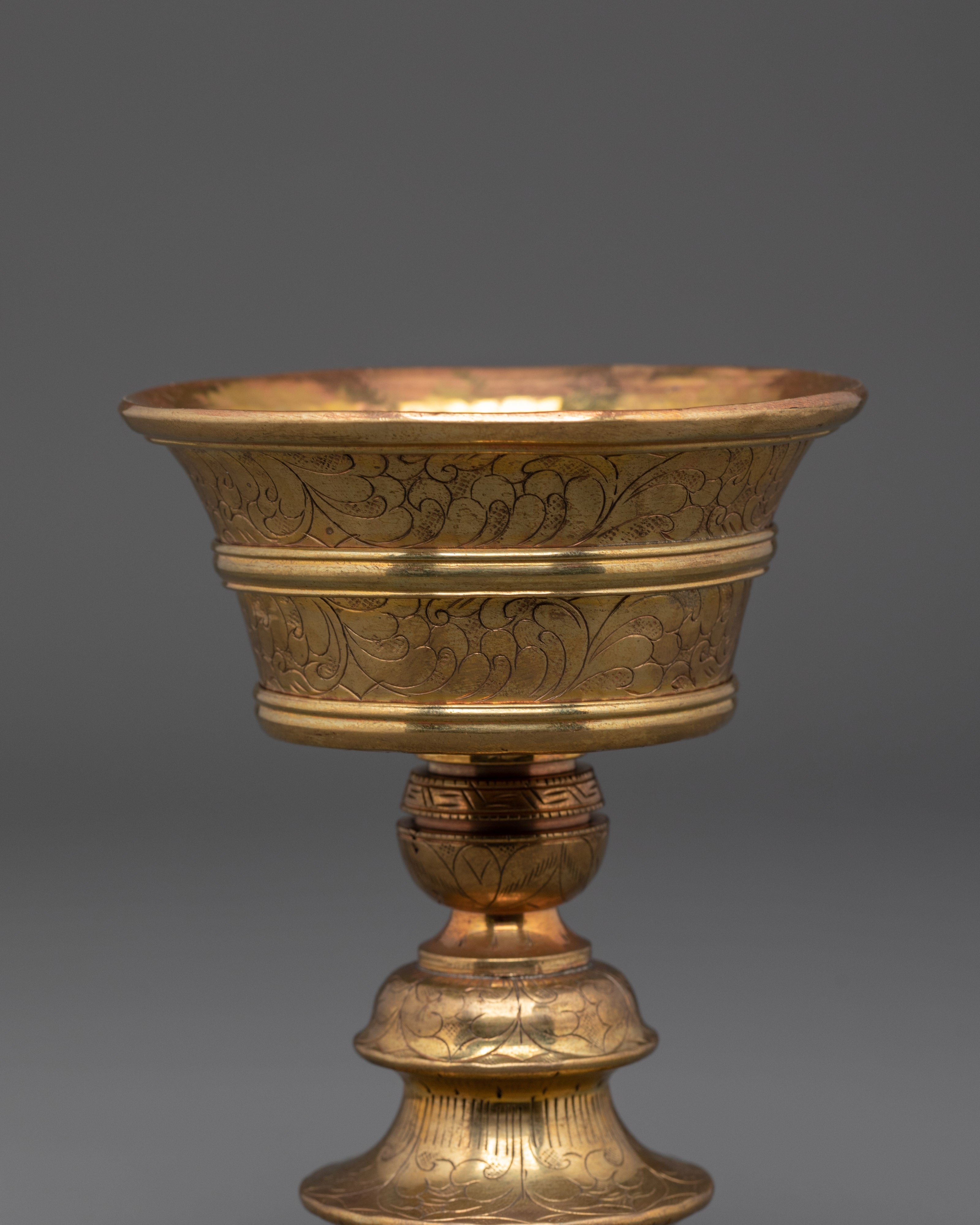 Tibetan Shrine Butter Lamp for Buddhist Rituals