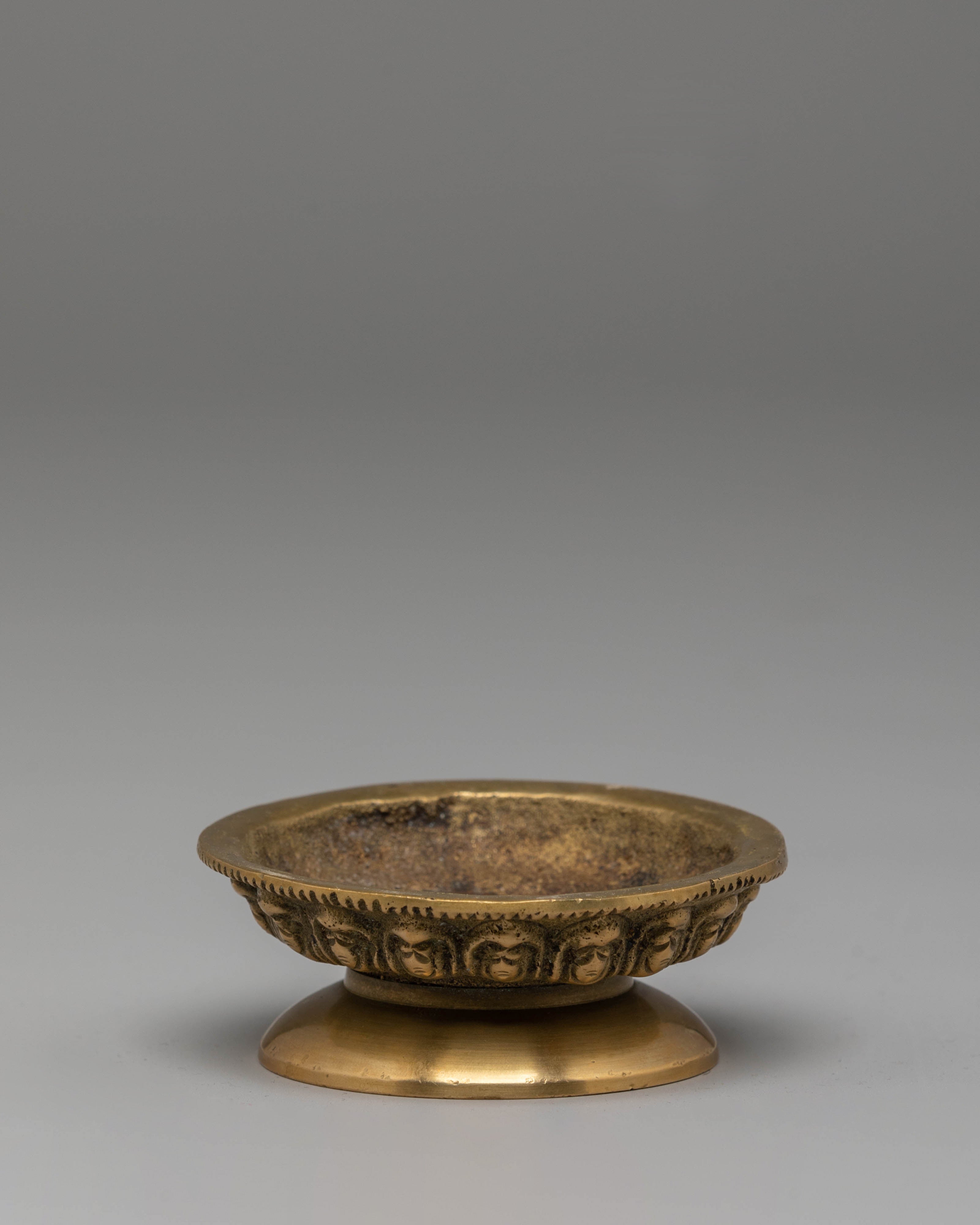 Oil Lamp for Offering | Handmade Brass Lamp for Rituals and Meditation