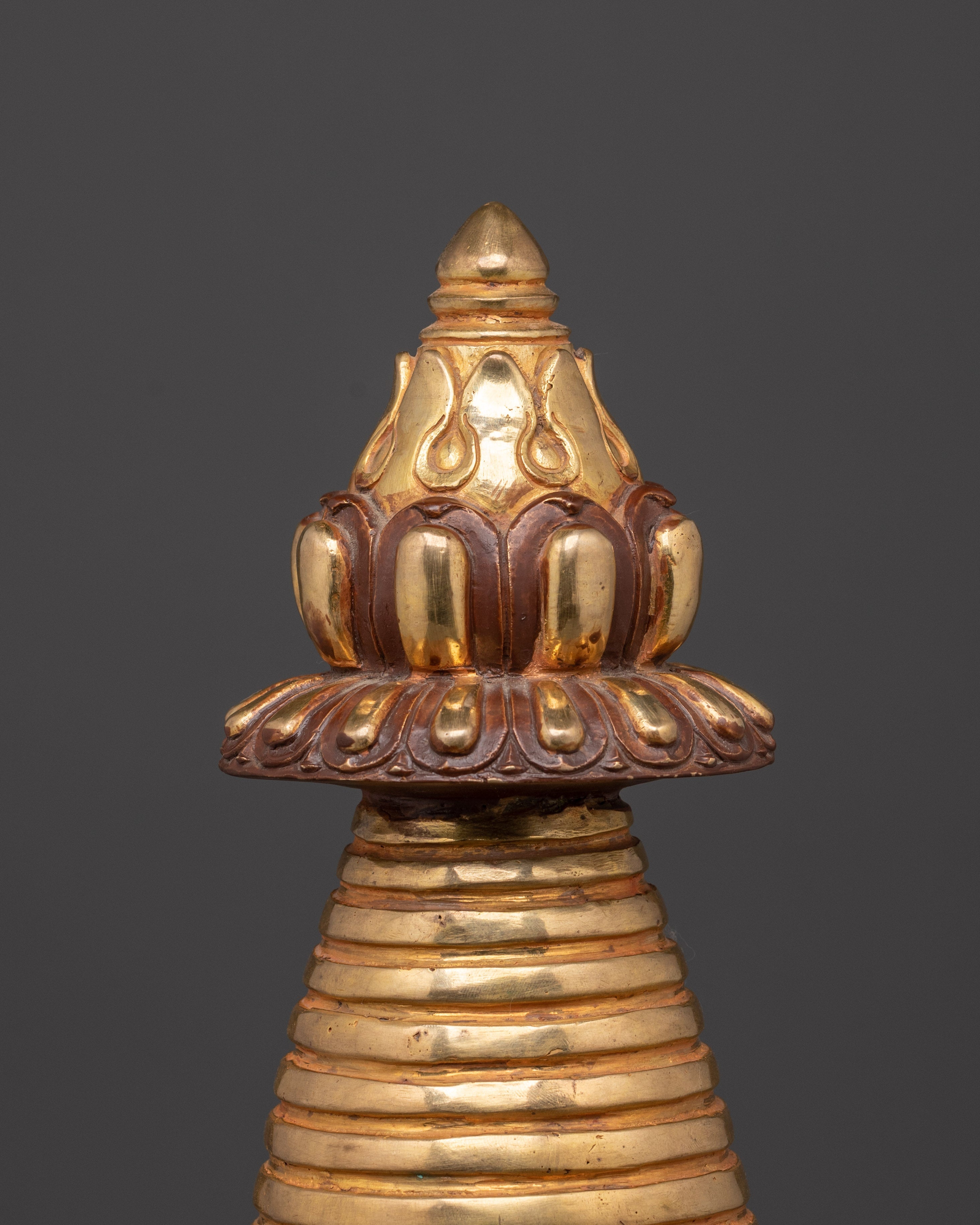 Handmade Golden Stupa | Symbol of Enlightenment
