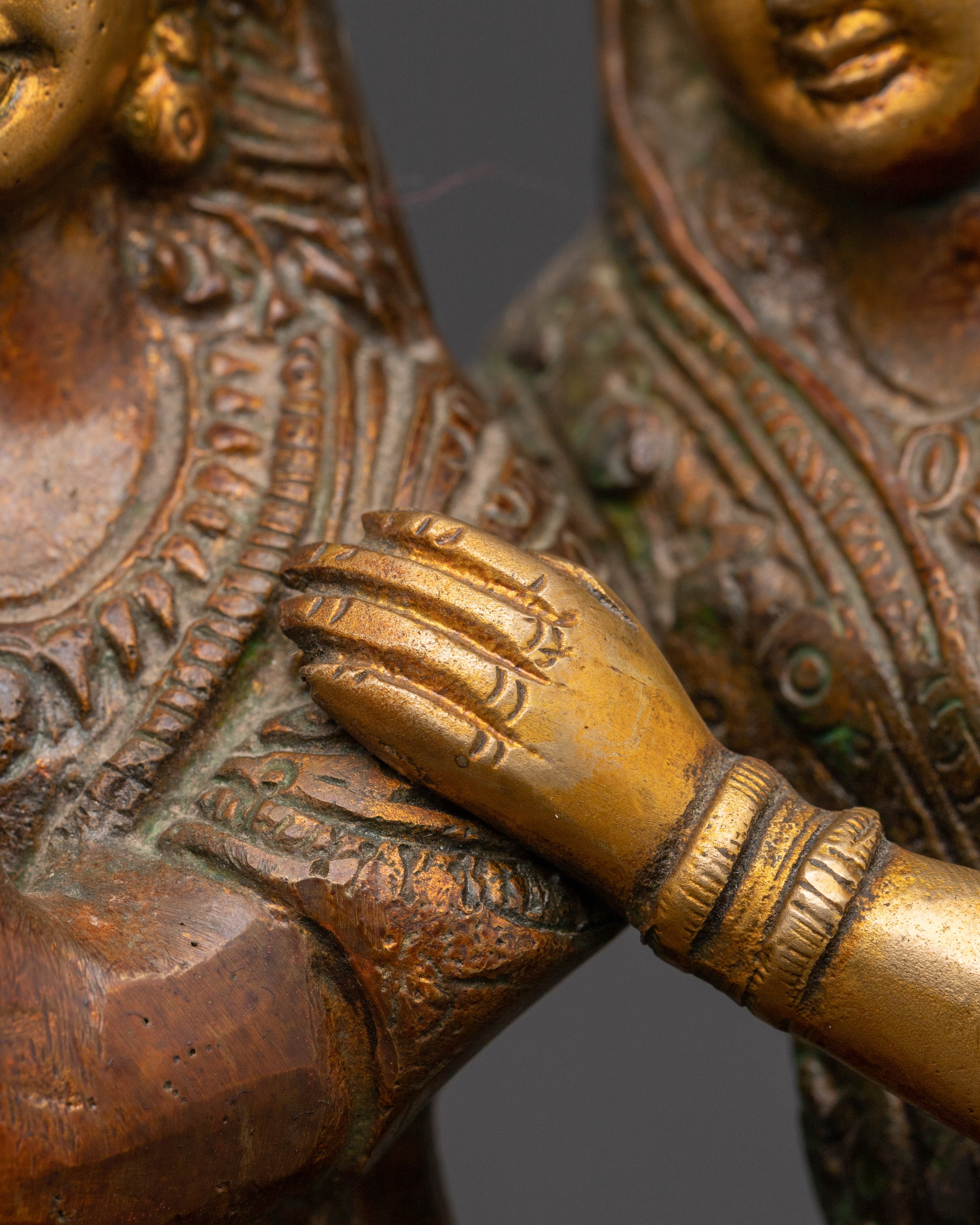 Statue of Radha and Krishna | Brass Radha Krishna Hindu Art