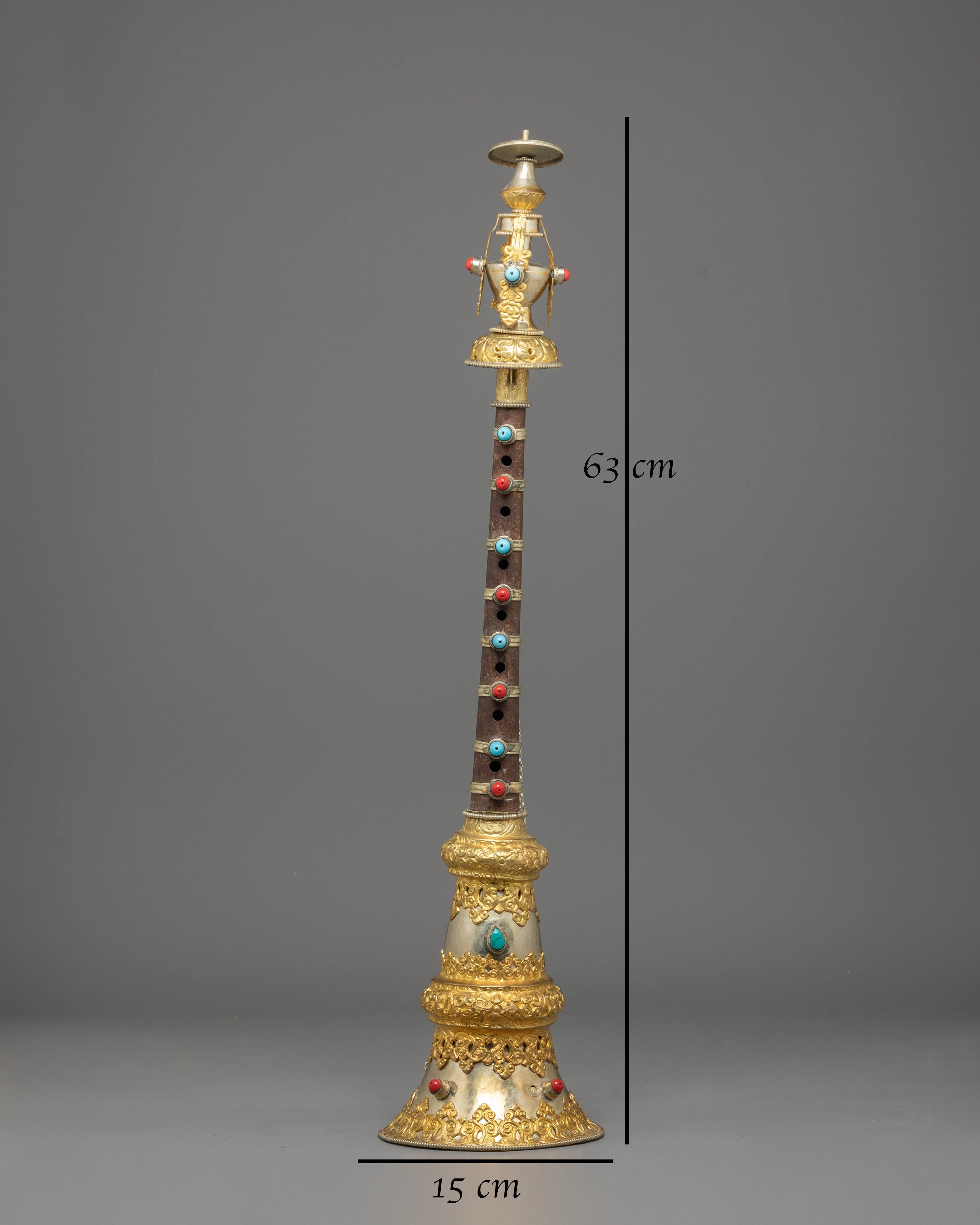 Gyaling Set for Ritual Ceremonies | Buddhist Temple Instrument Decor