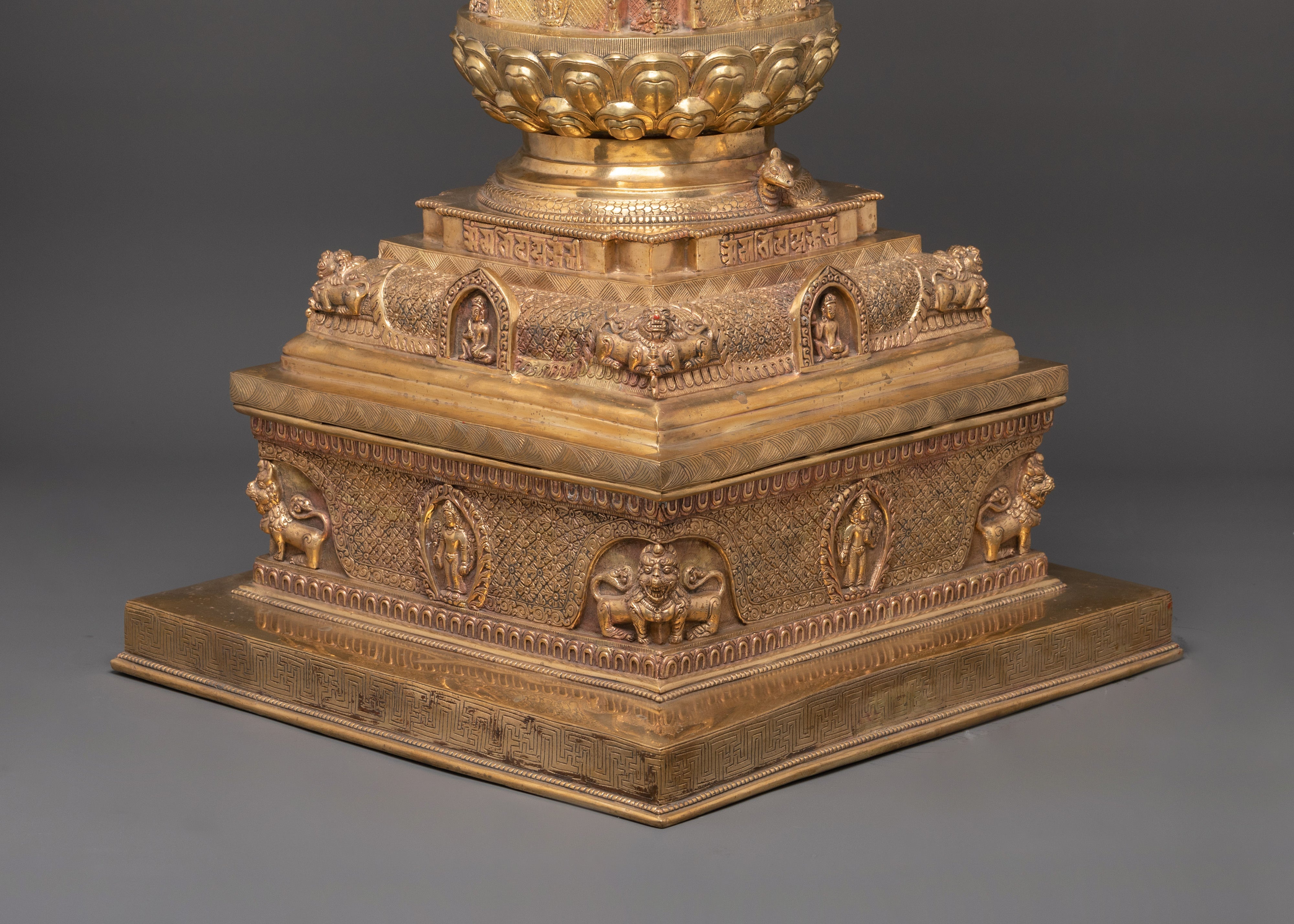 Five Dhyani Buddhas Stupa | Tibetan Temple Stupa