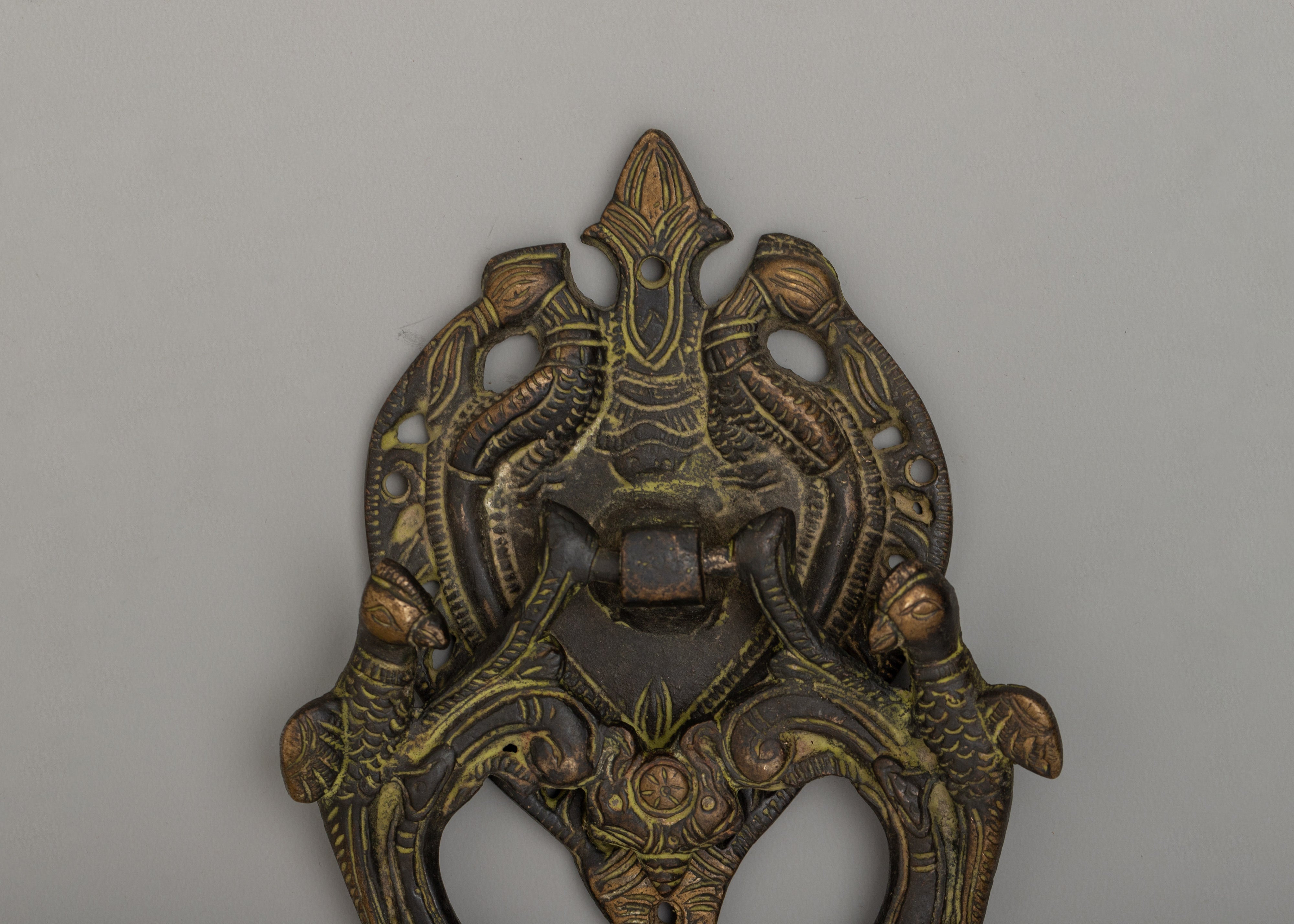 Himalayan Brass Door Knocker | Traditional Decorative Entrance Accent