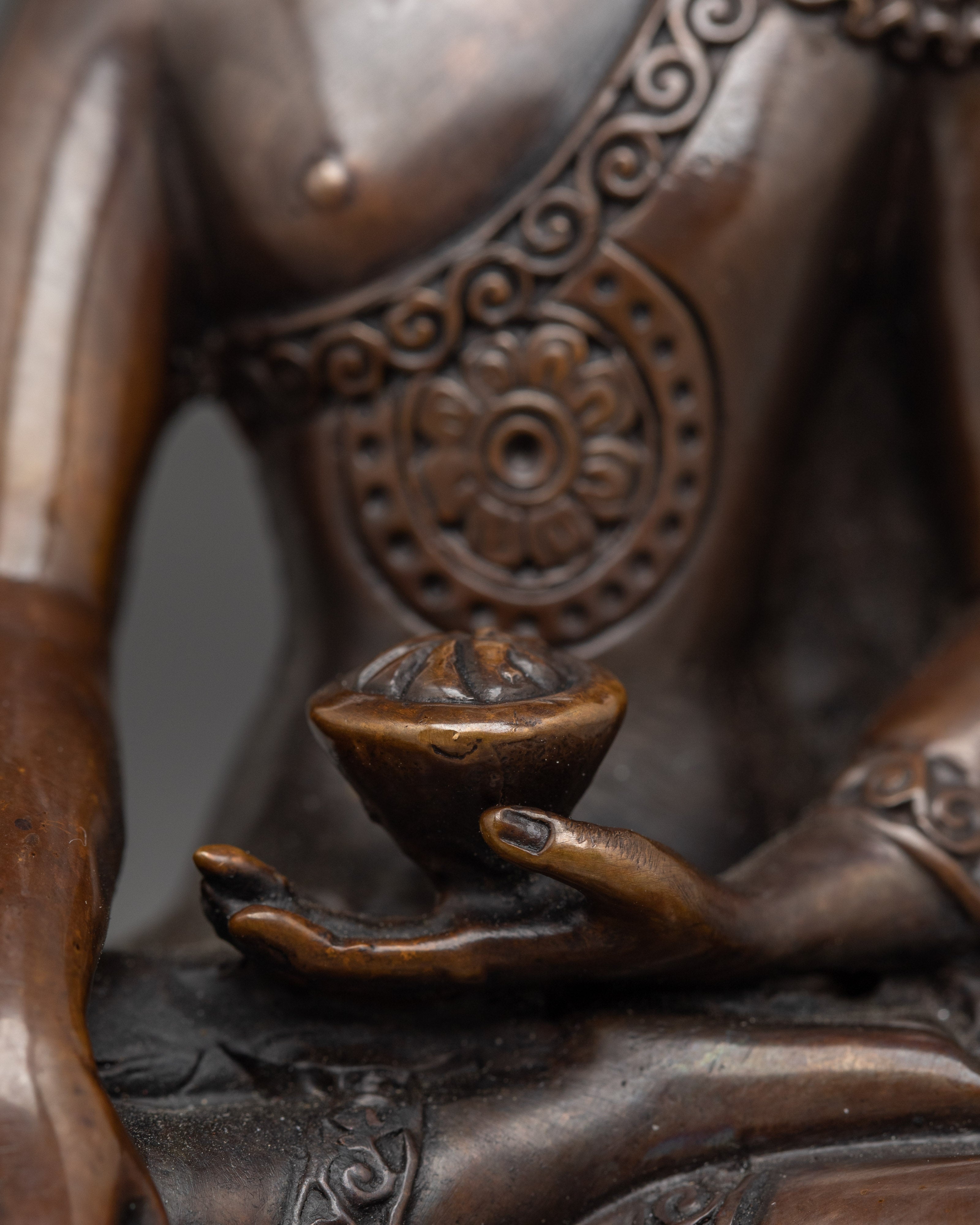 Historical Shakyamuni Buddha Oxidized Copper Statue | Gautama Artwork Artwork