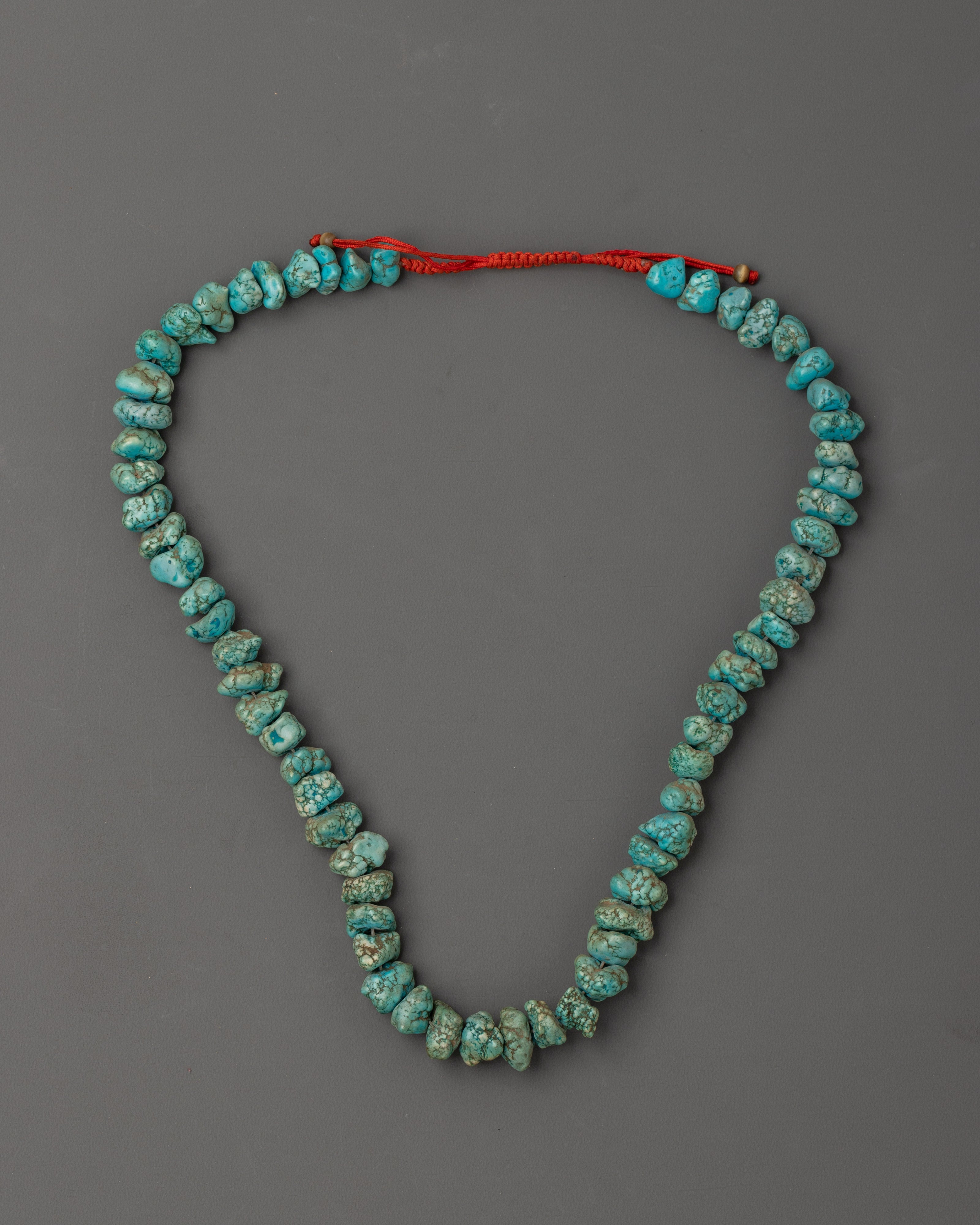 Handcrafted Turquoise Mala Beads | Semi-Precious Stone Meditation Prayer Beads