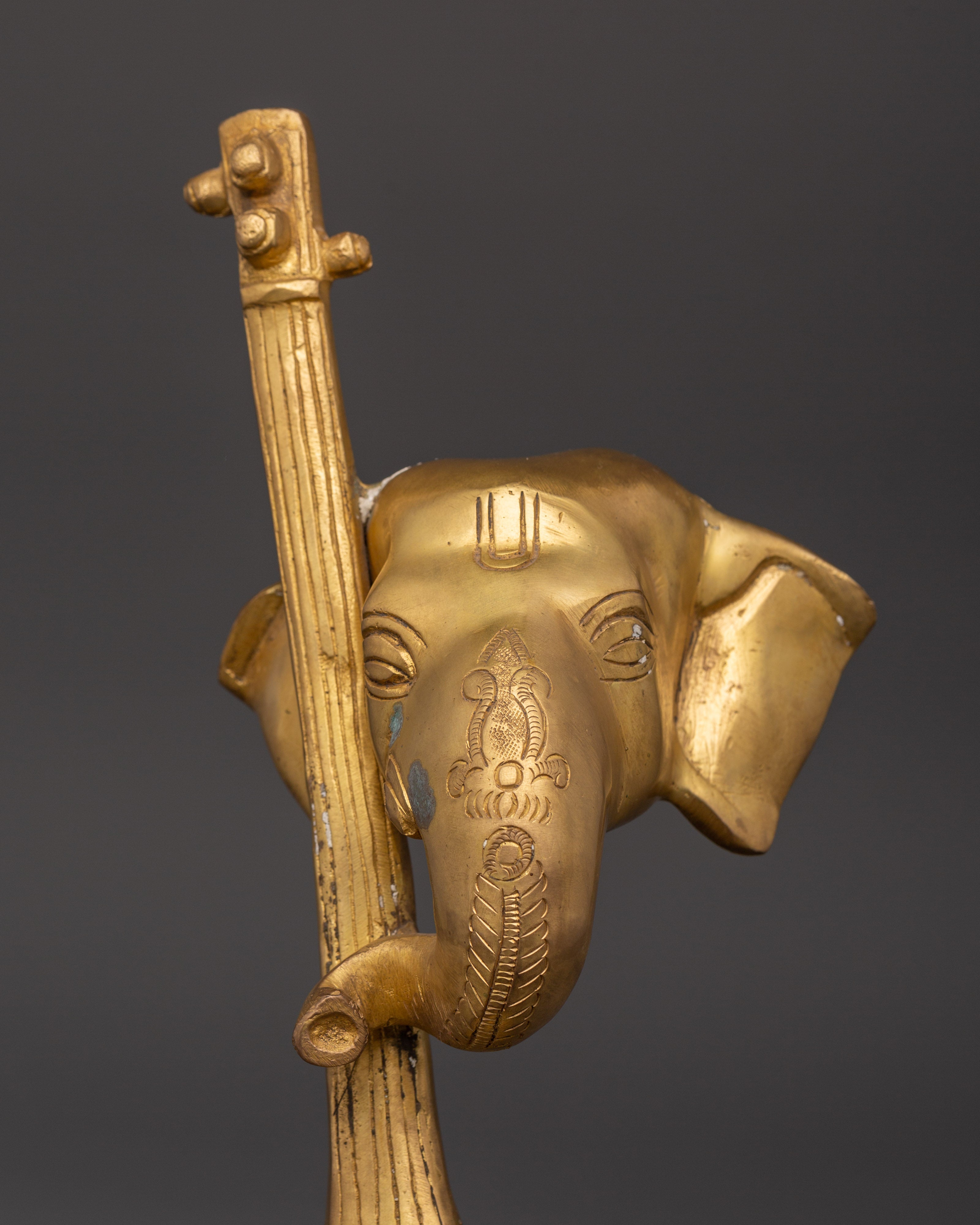 Traditional Ganesh Brass Statue | Handcrafted Hindu Deity