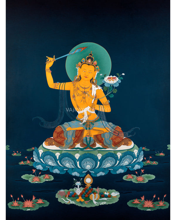 Radiant Manjushri Thangka