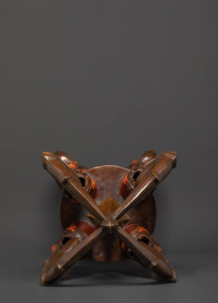 Sacred Oxidized Copper Vajra | Spiritual Protection Artifact