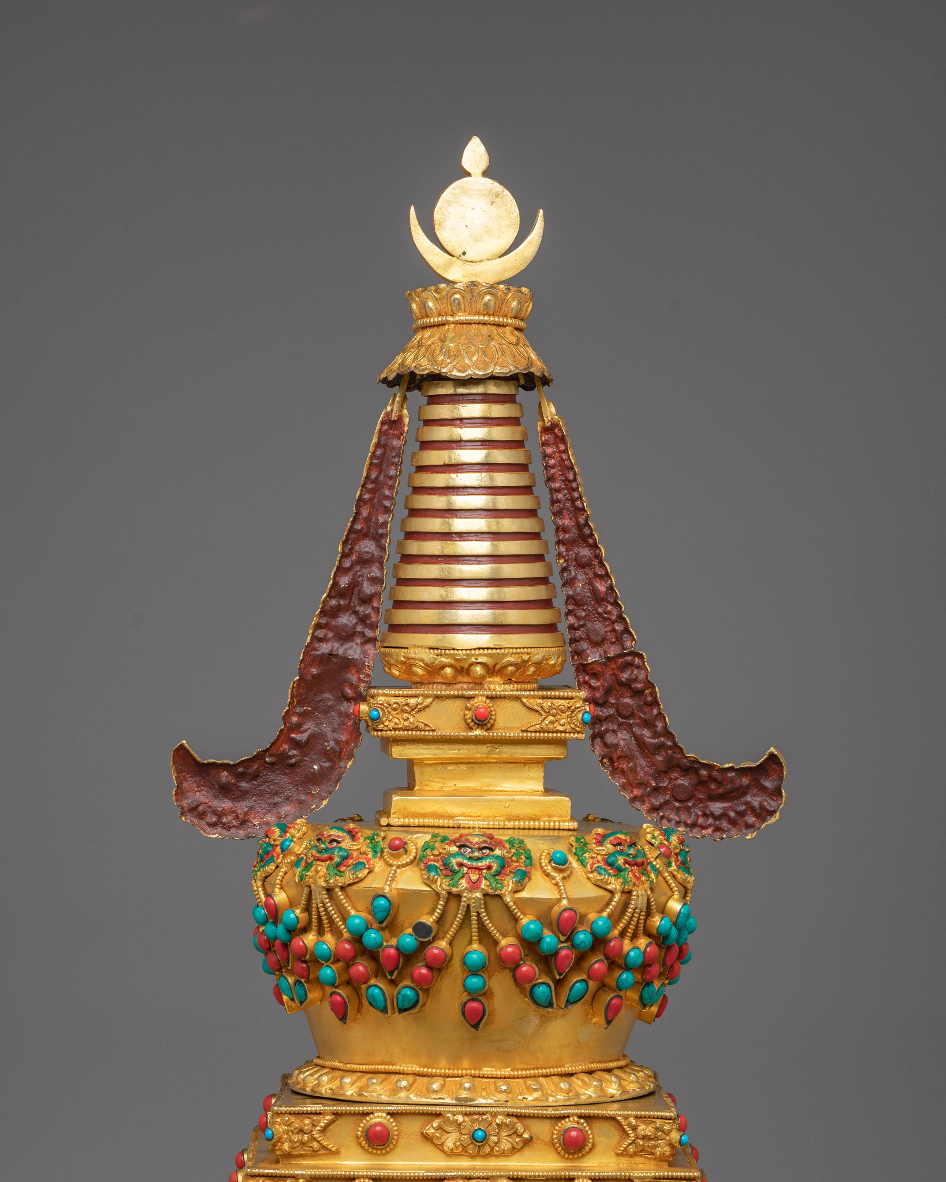 Decorative Tibetan Stupa | Handcrafted Spiritual Shrine