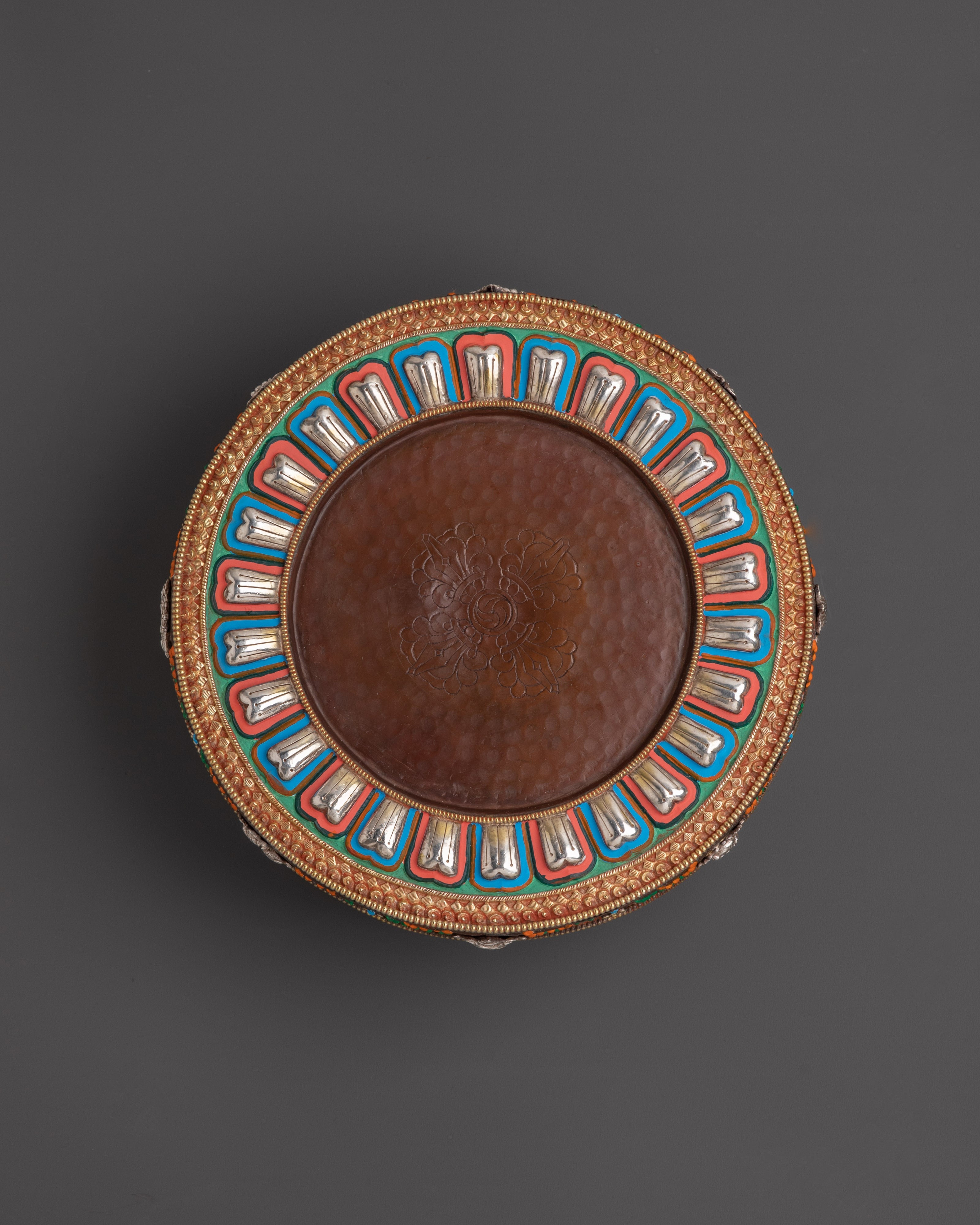 Tibetan Ritual Manda Set | Spiritual Mandala Set for Altar and Meditation