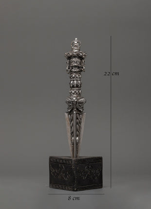 Iron Body Phurba | Tibetan Ritual Dagger with Vajra and Wrathful Deity