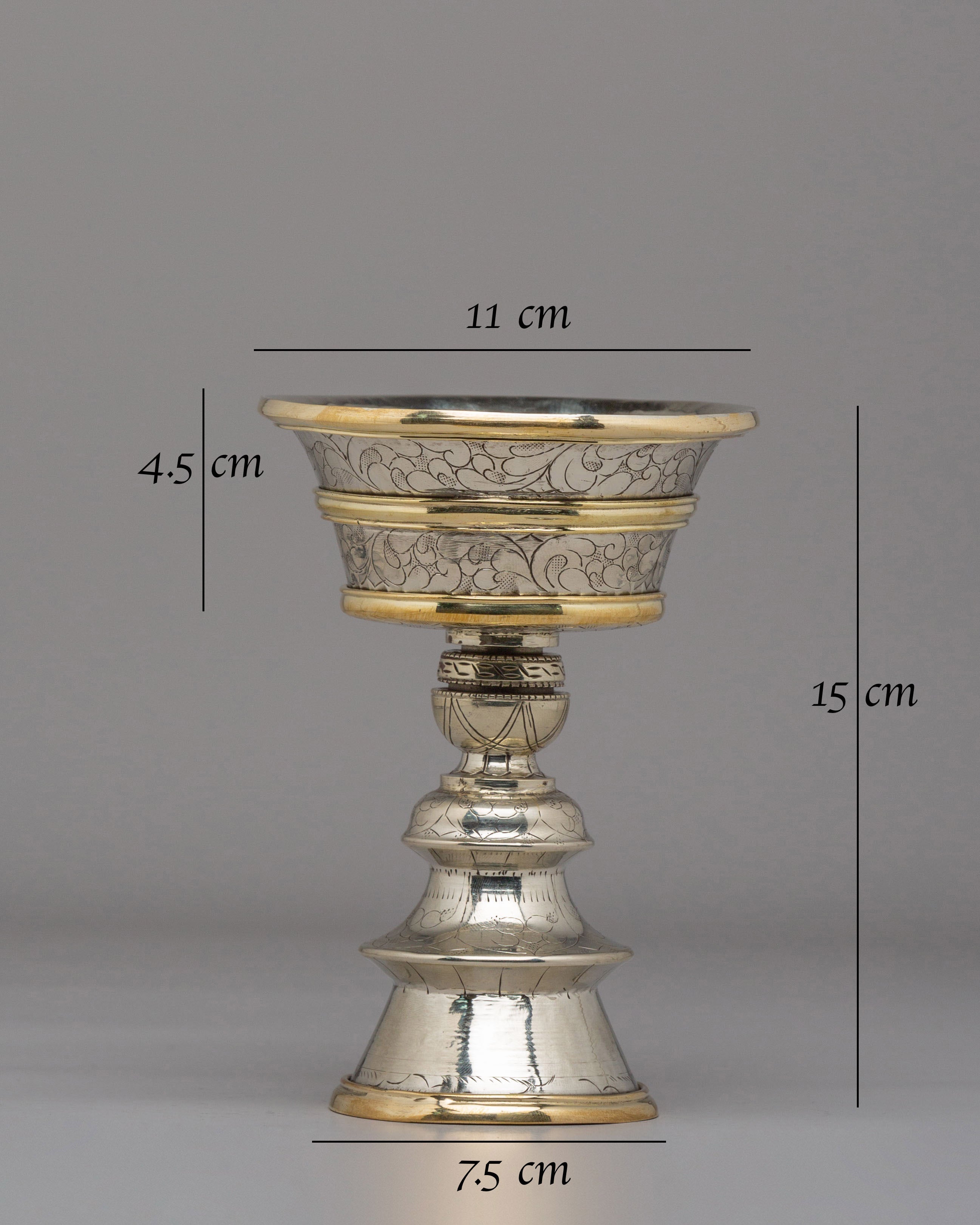 Traditional Buddhist Offering Butter Lamp | Buddhist Shrine Decor