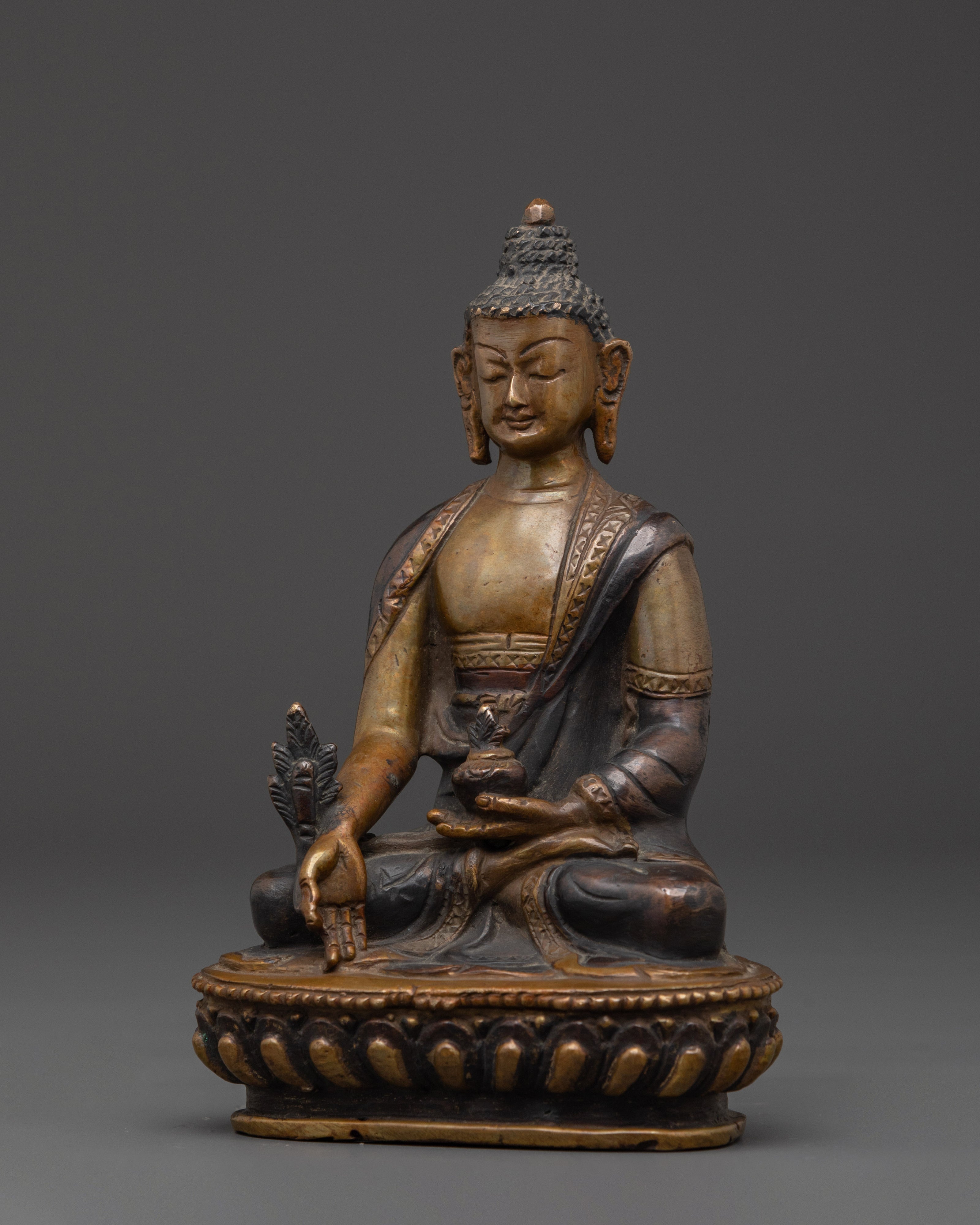 Buddhist Medicine Buddha (Bhaisajyaguru) Figurine | Symbol of Healing and Compassion