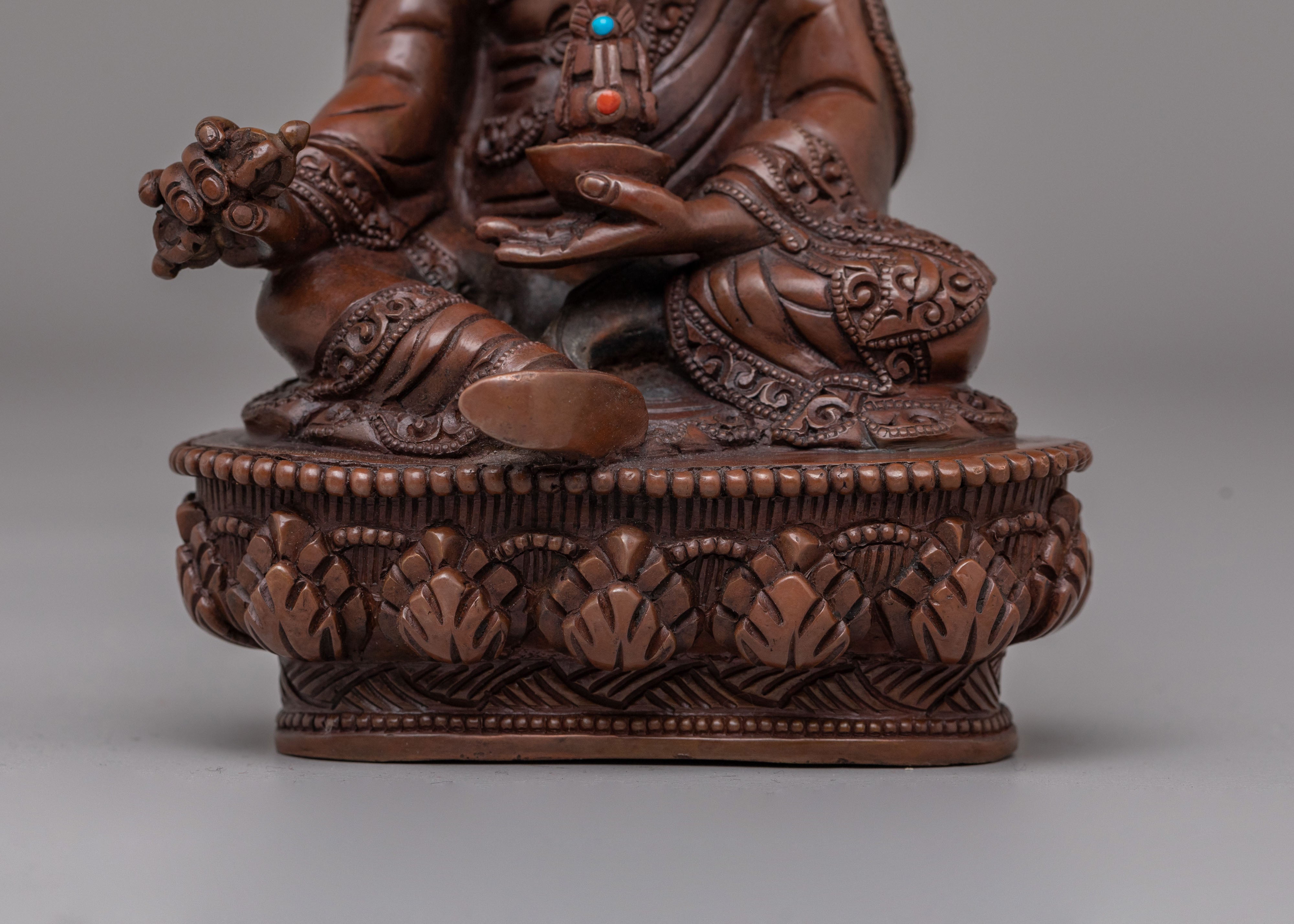 Tibetan Guru Rinpoche Statue | Buddhist Alter Decor
