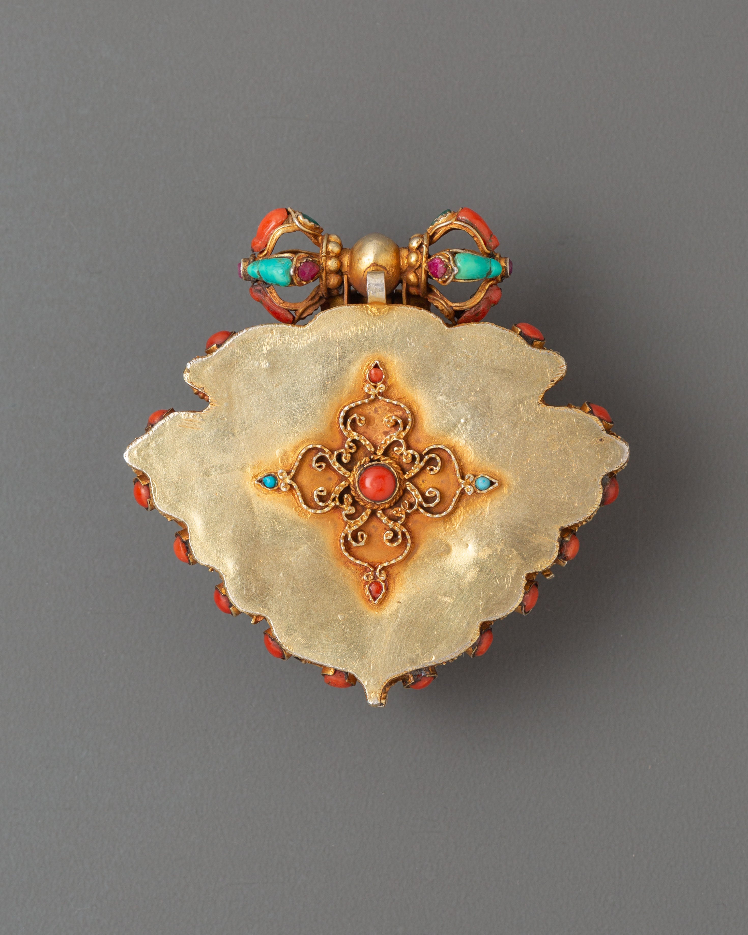 Handmade Chhepu Ghau Box Pendant | Tibetan Buddhist Amulet for Protection