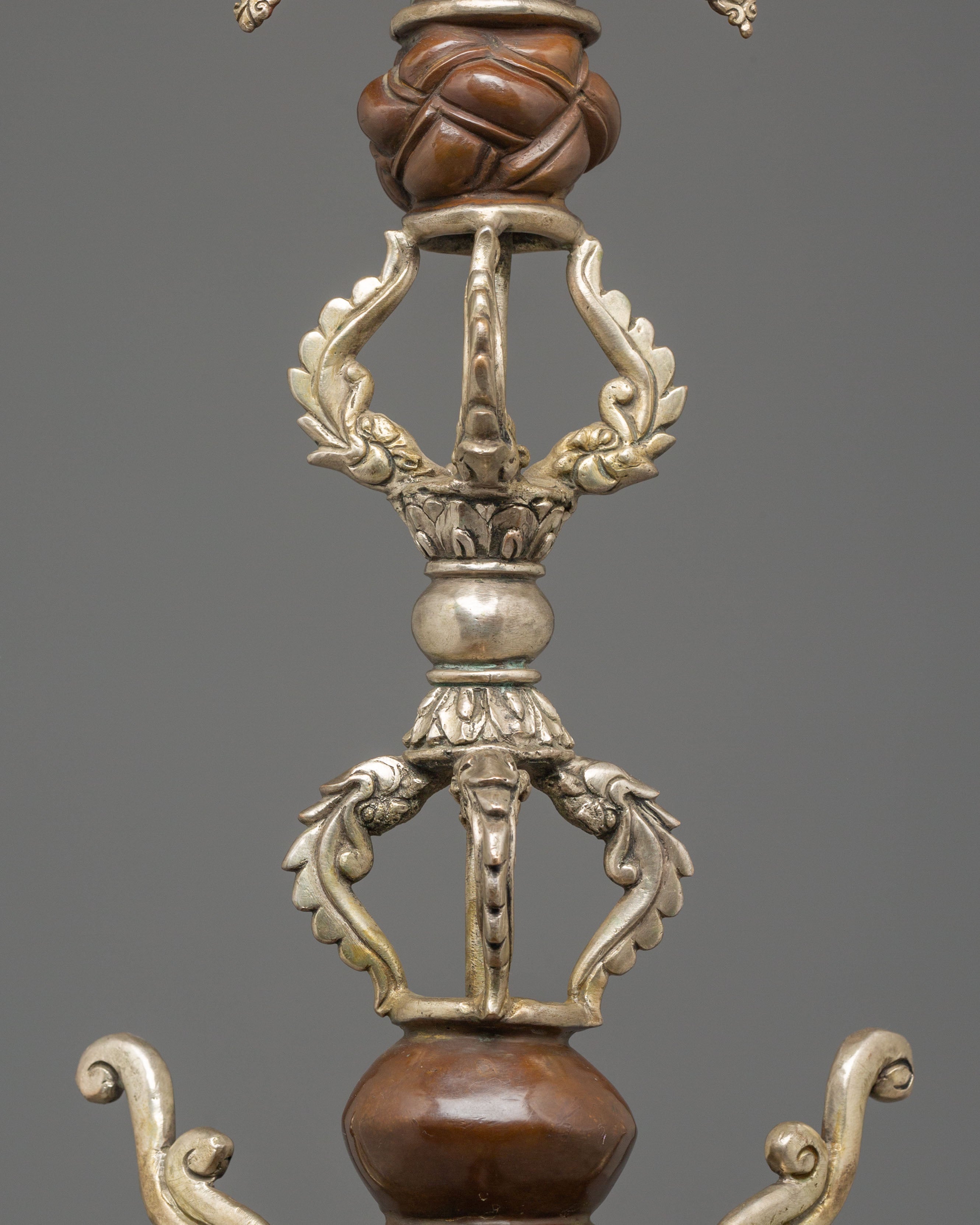 Sacred Phurba Meditation Tool | Tibetan Ritual Dagger with Vajra Designs