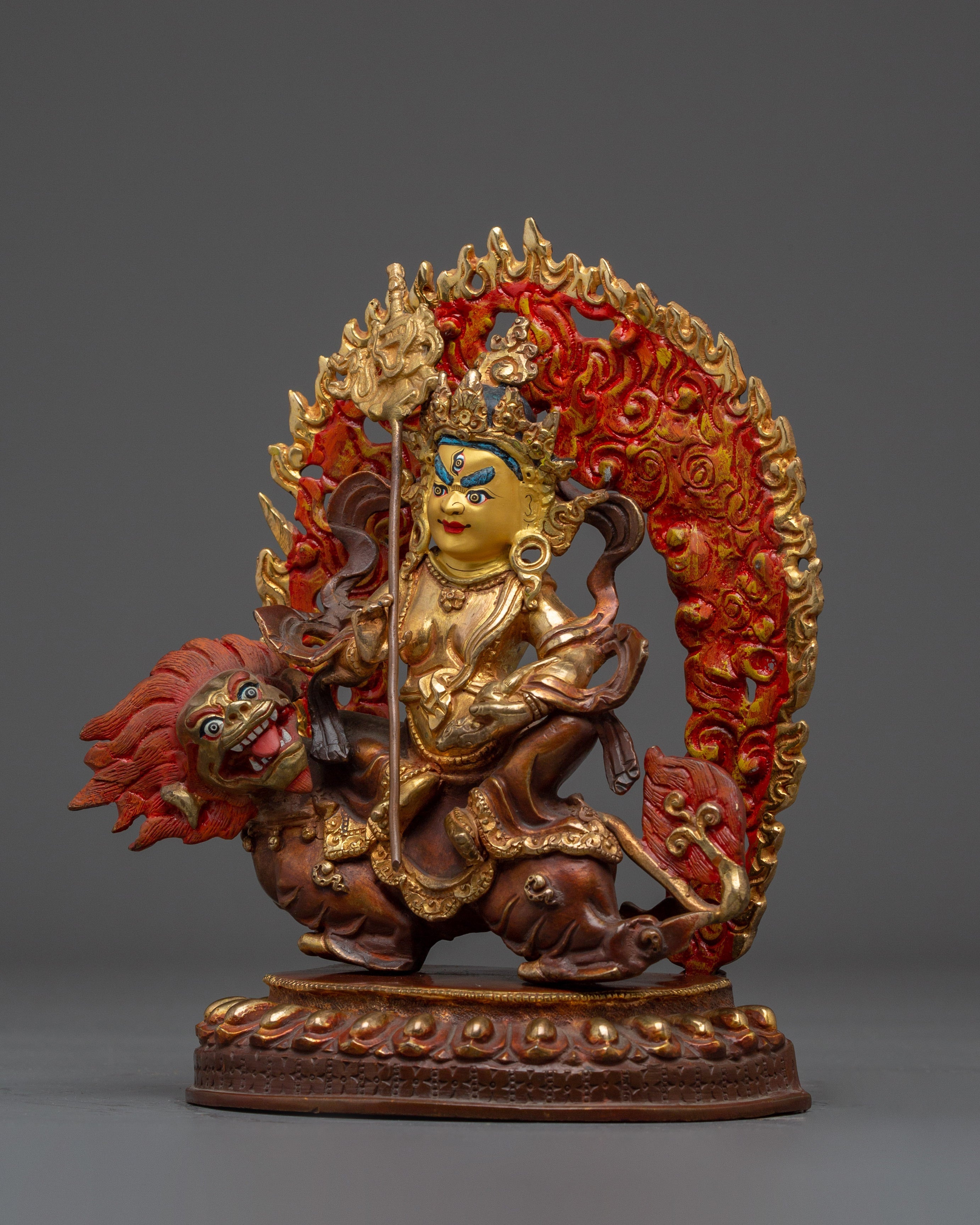 Gold-Plated Namtoshe | Tibetan Guardian of Wealth