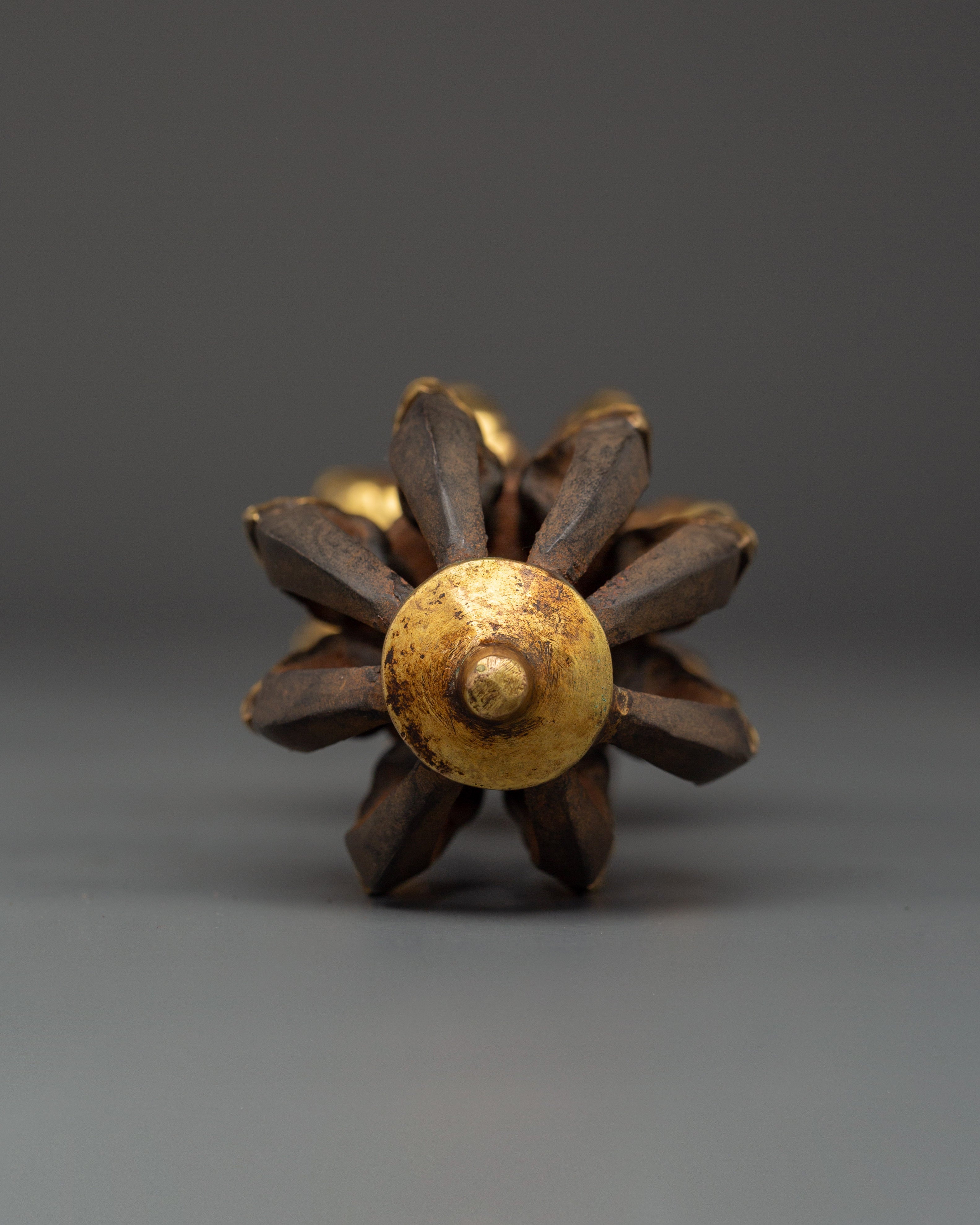 Traditional Tibetan Vajra | Handcrafted Ritual Scepter for Spiritual Practice