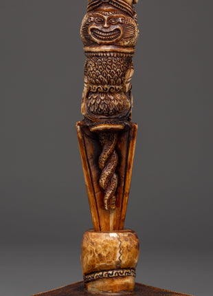Wrathful Deity Phurba - Yak Bone Ritual Dagger