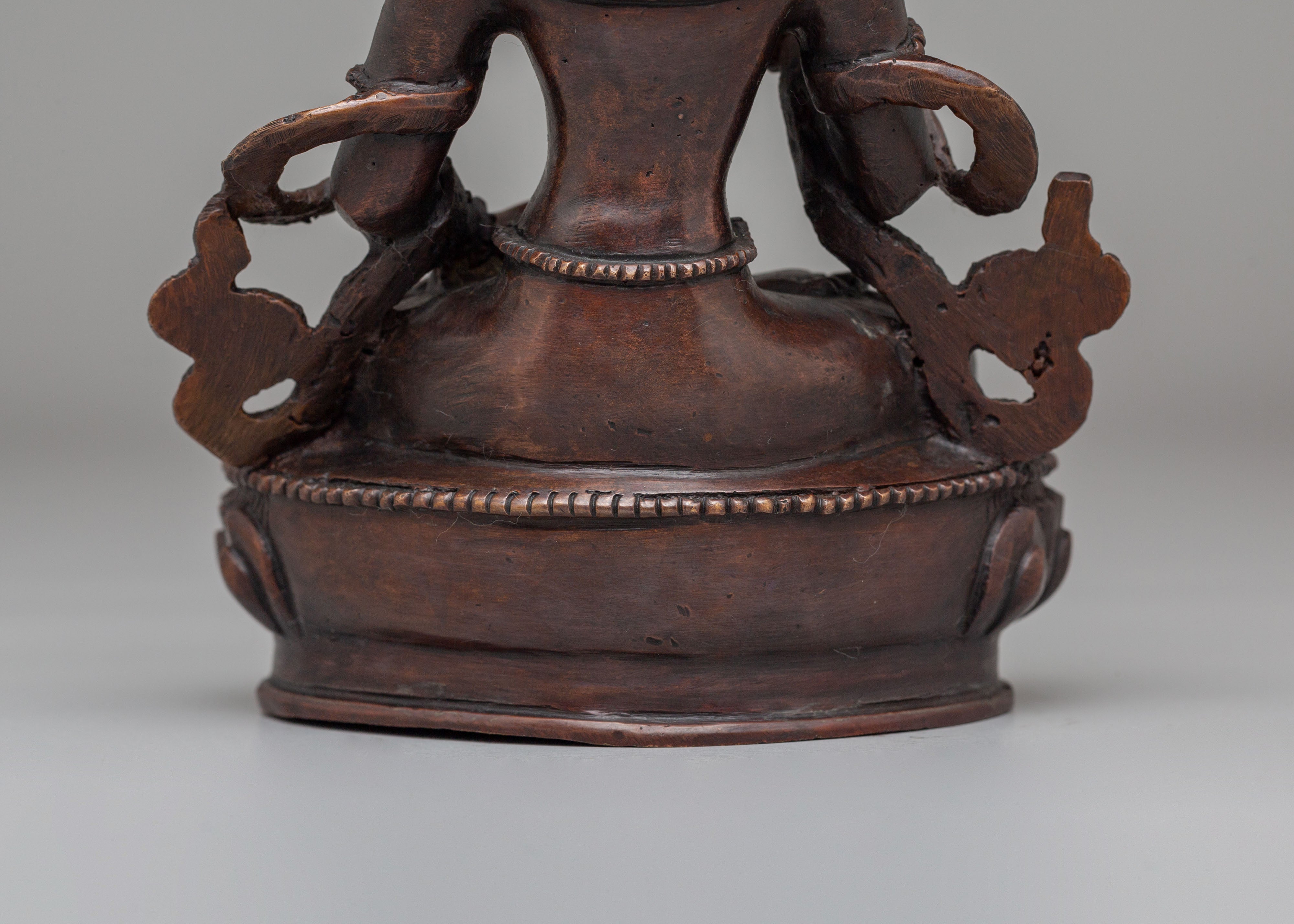 Spiritual Vajrasattva Deity Statue | Tibetan Buddhist Sculpture