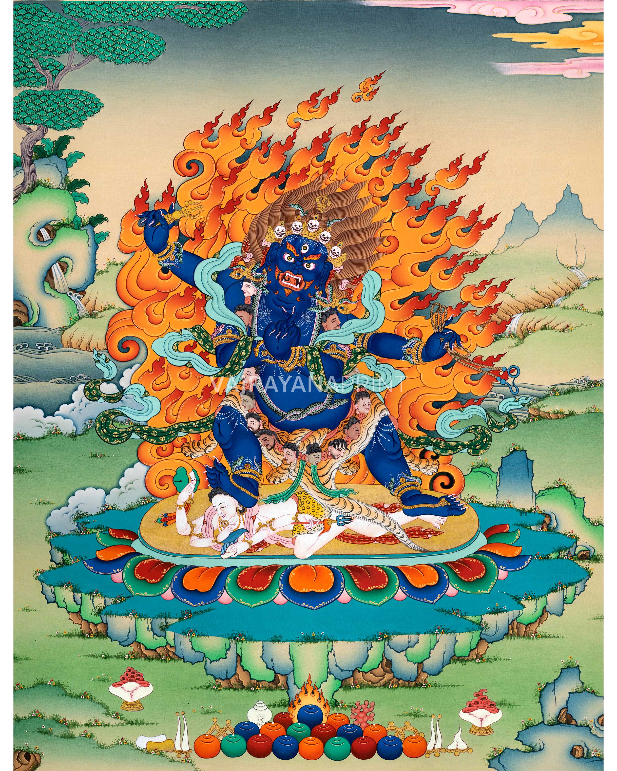 Vajrapani Thangka Print