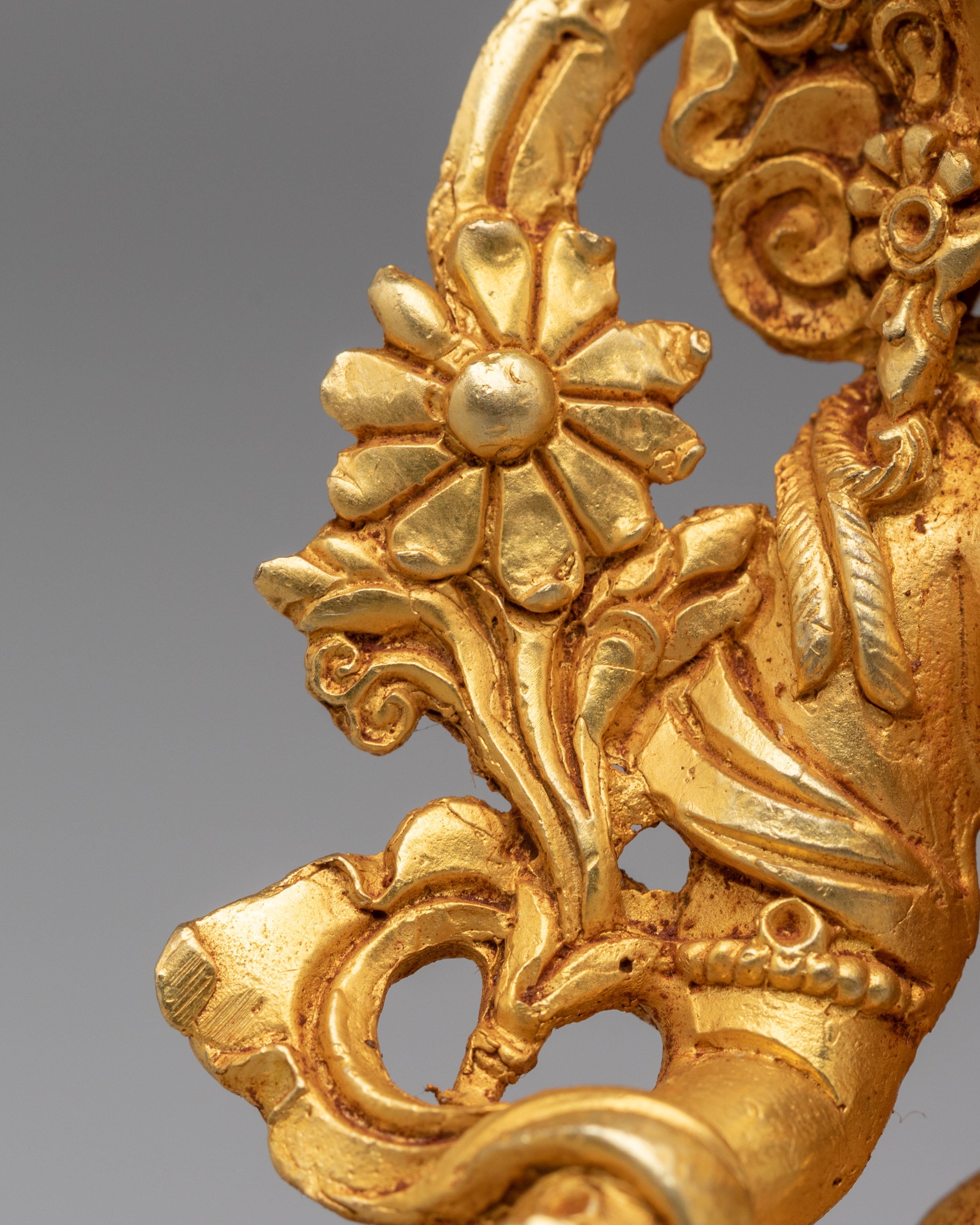 Himalayan Six Deities Statue Set | Gold Plated Buddhist Altar Decor